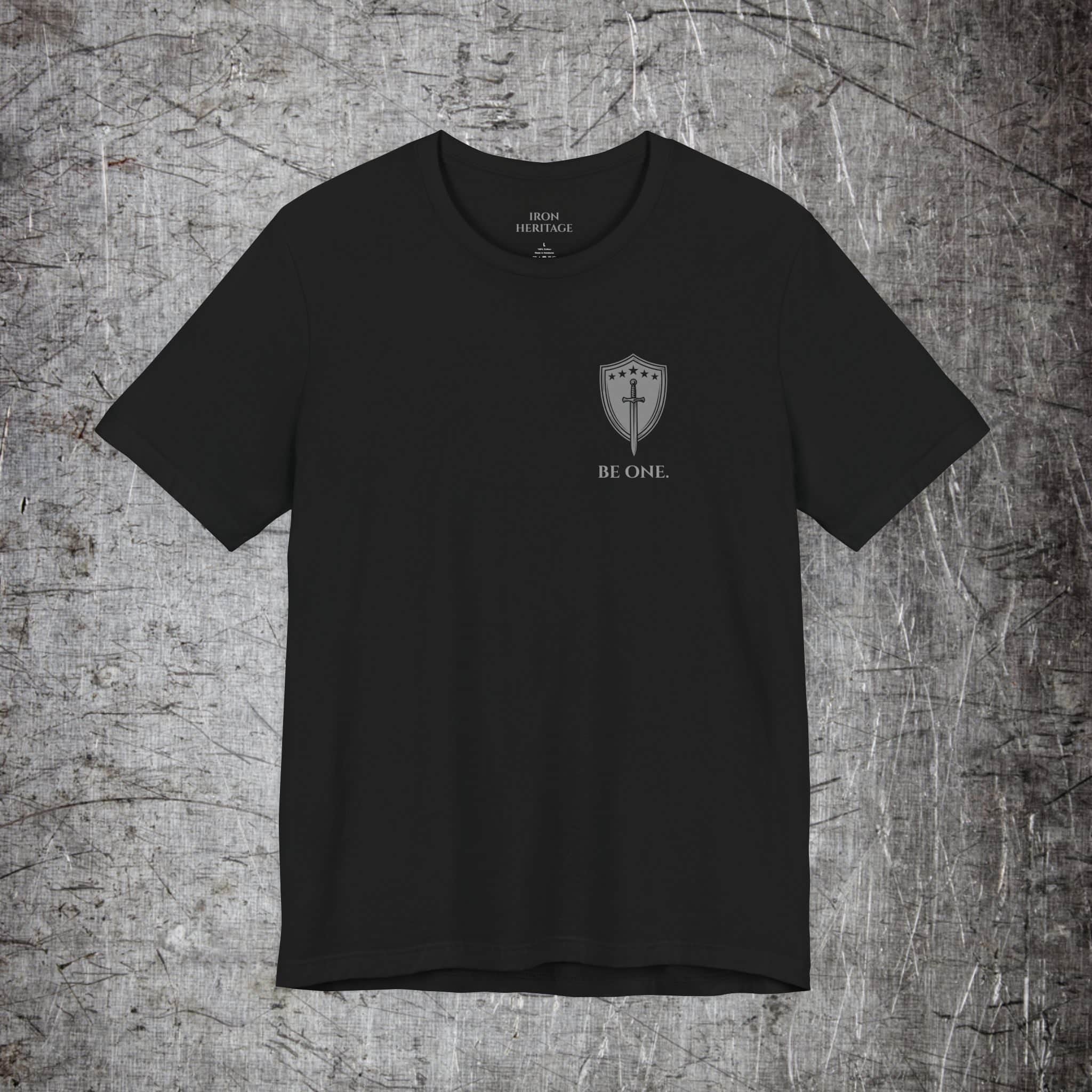 Iron Heritage T-Shirt Be One. — Marcus Aurelius T-Shirt