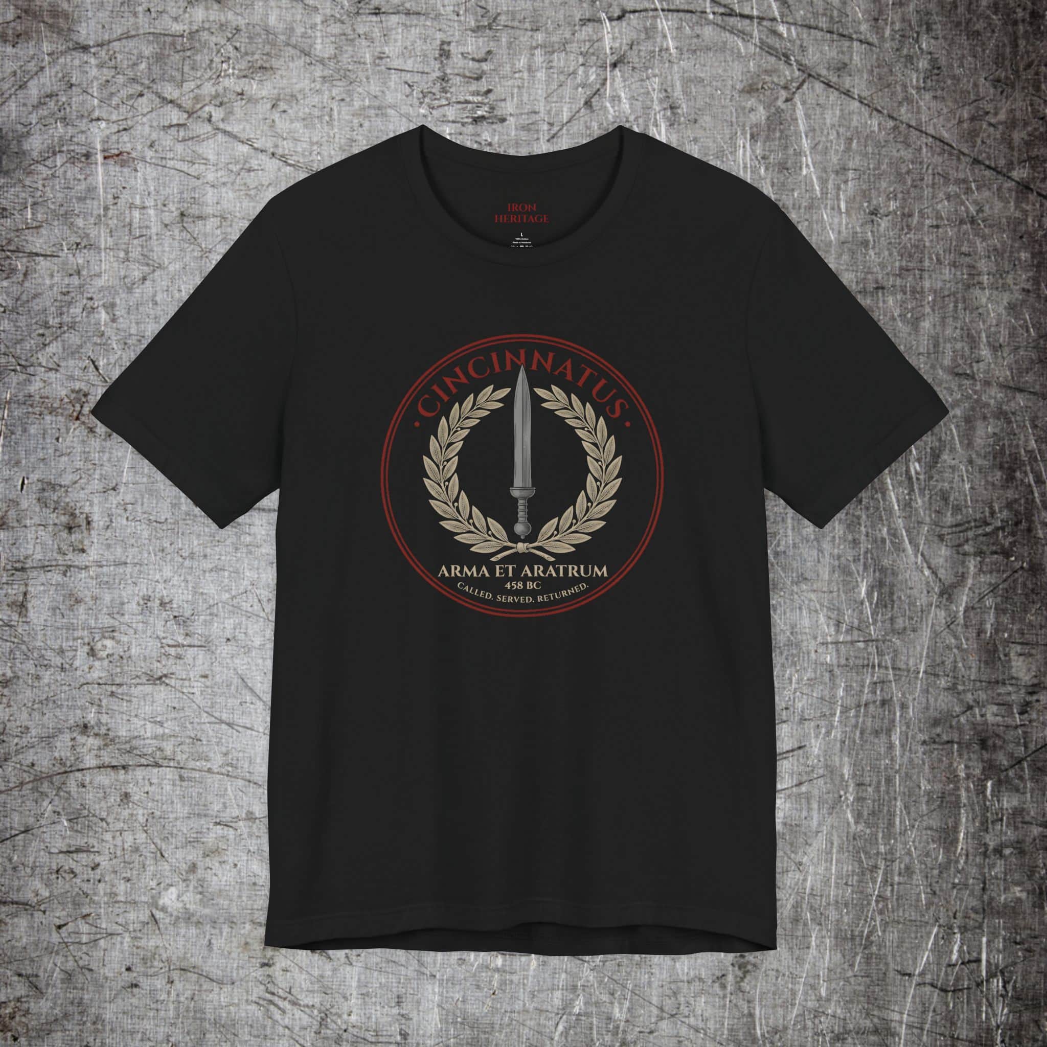 Iron Heritage T-Shirt Black / S Cincinnatus T-Shirt