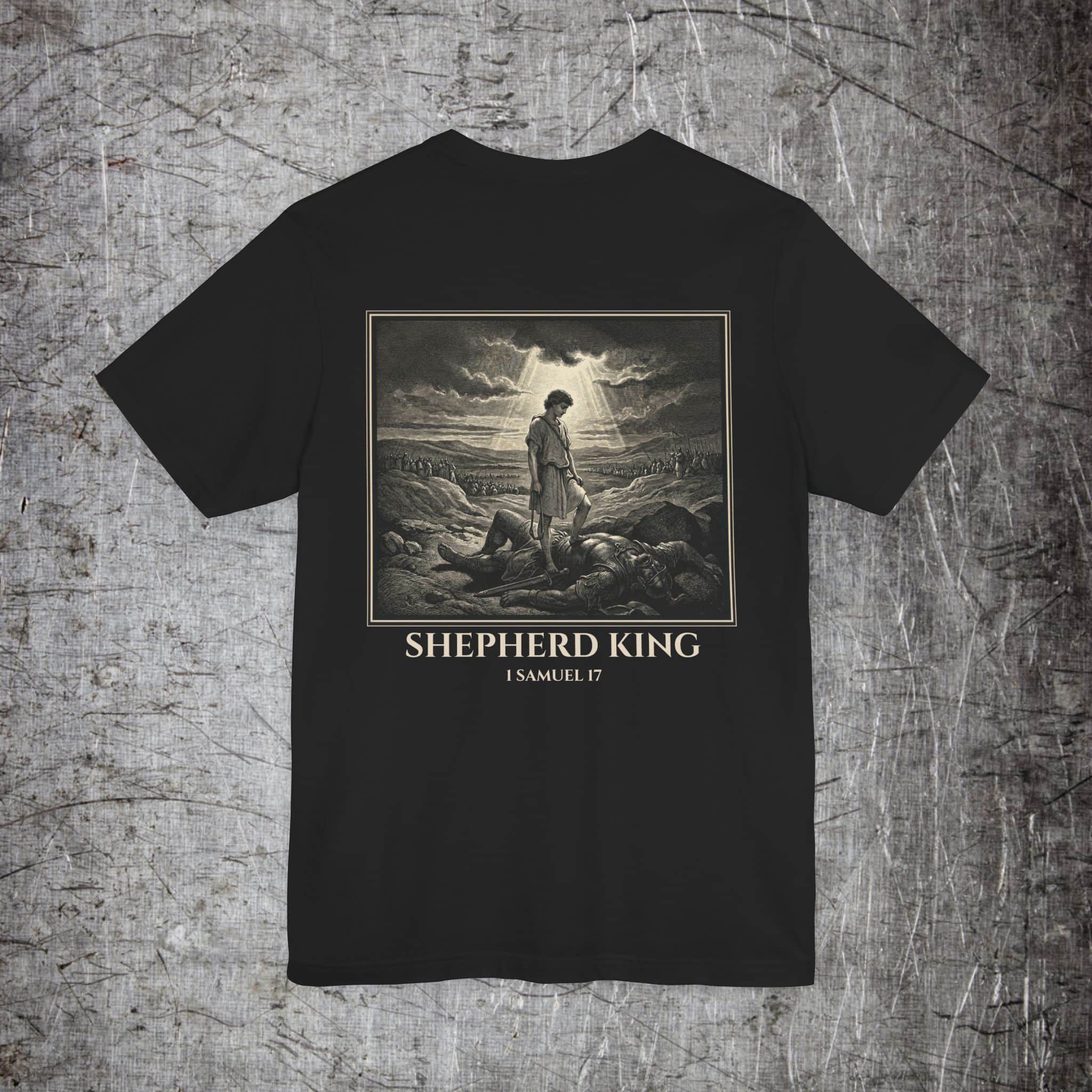 Iron Heritage T-Shirt Black / S Shepherd King — David and Goliath T-Shirt