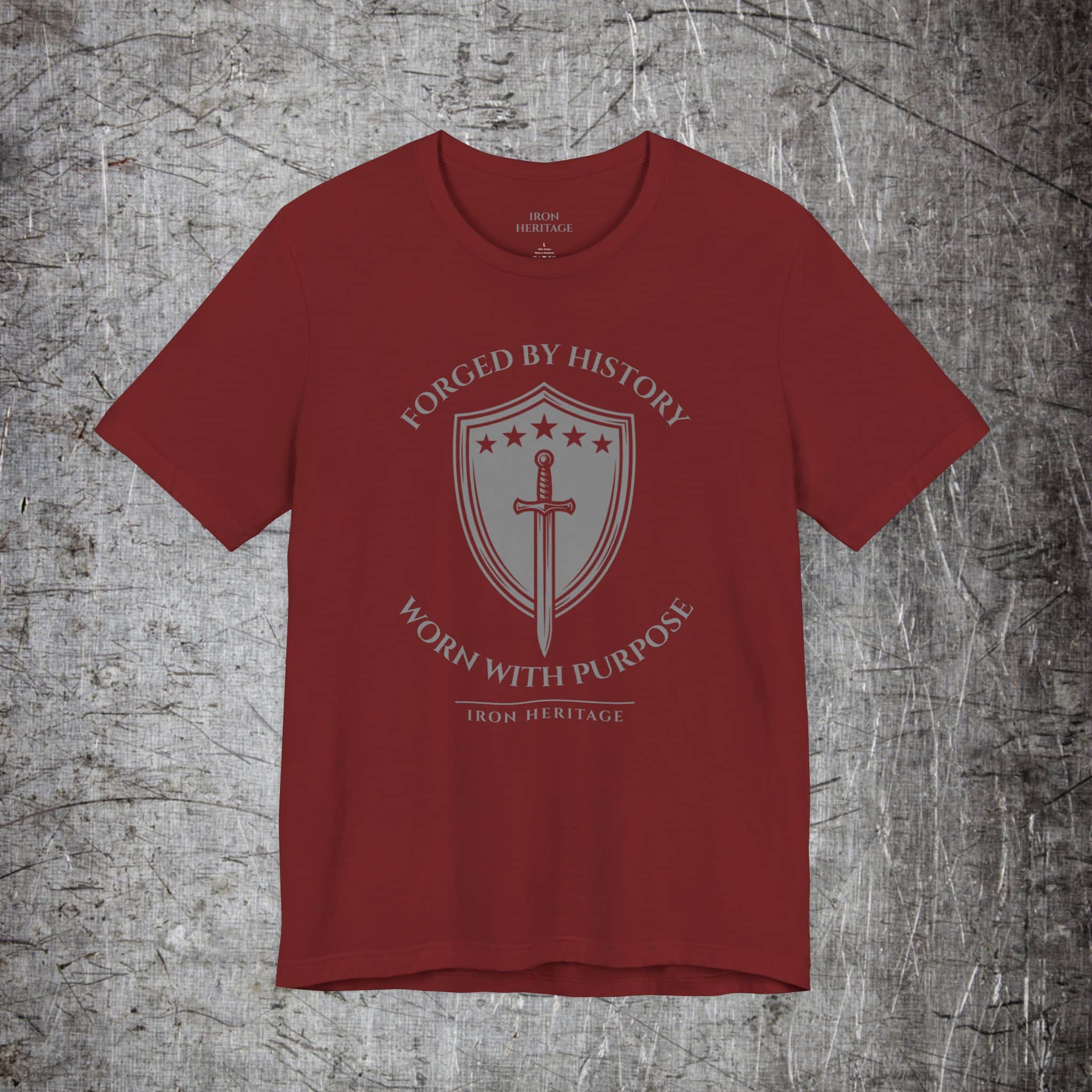Iron Heritage T-Shirt Cardinal / S The Foundry Seal T-Shirt