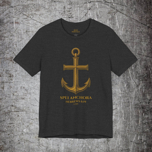 Iron Heritage T-Shirt Dark Grey Heather / S Anchor Cross T-Shirt