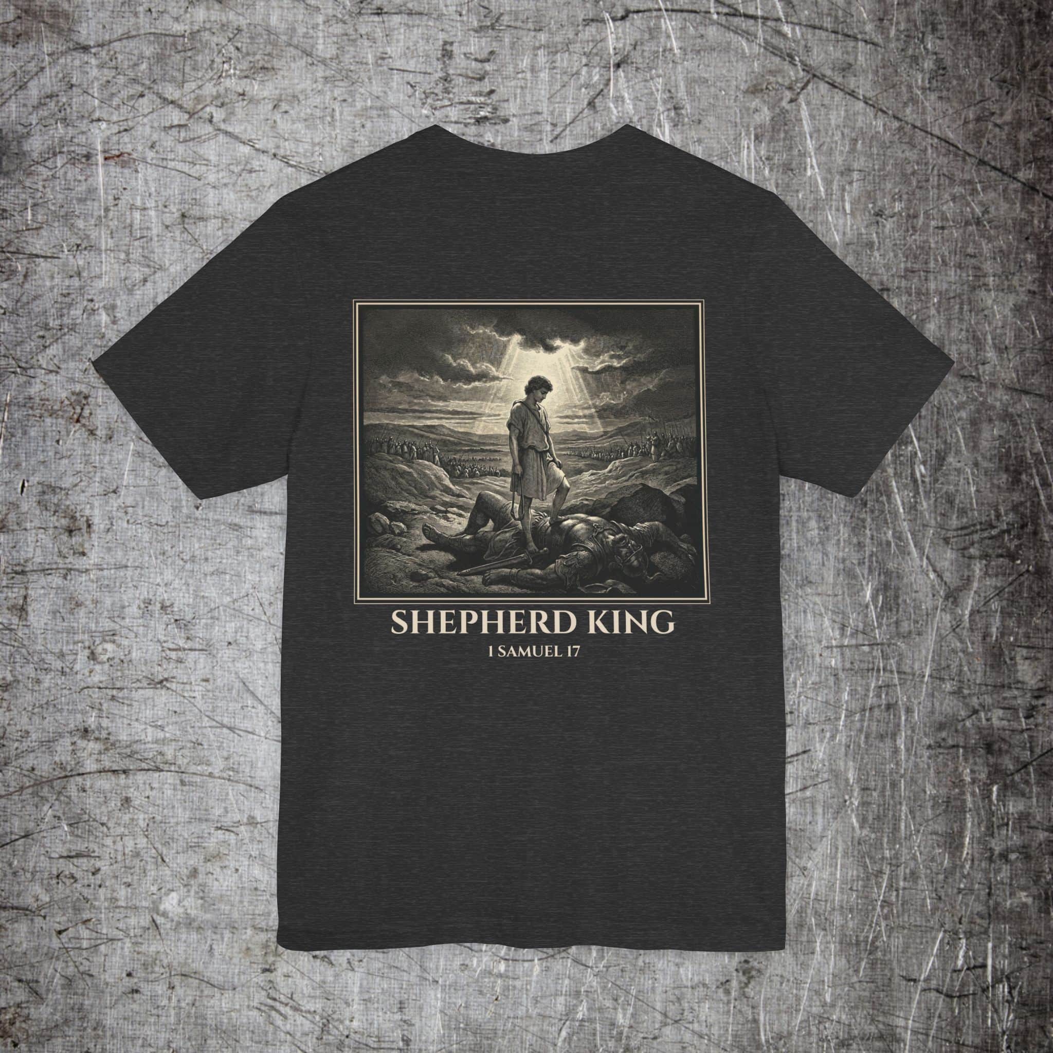 Iron Heritage T-Shirt Dark Grey Heather / S Shepherd King — David and Goliath T-Shirt
