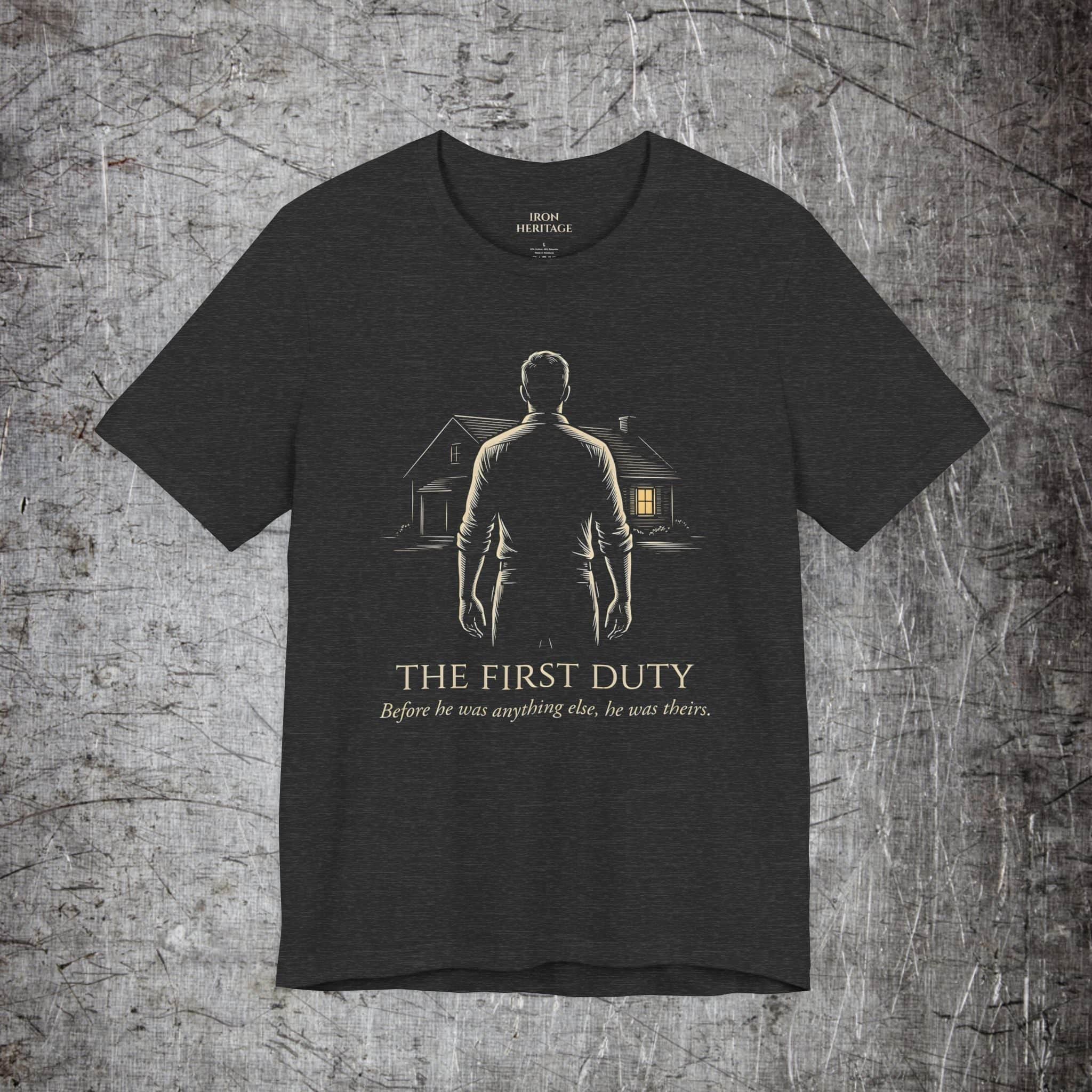 Iron Heritage T-Shirt Dark Grey Heather / S The First Duty T-Shirt