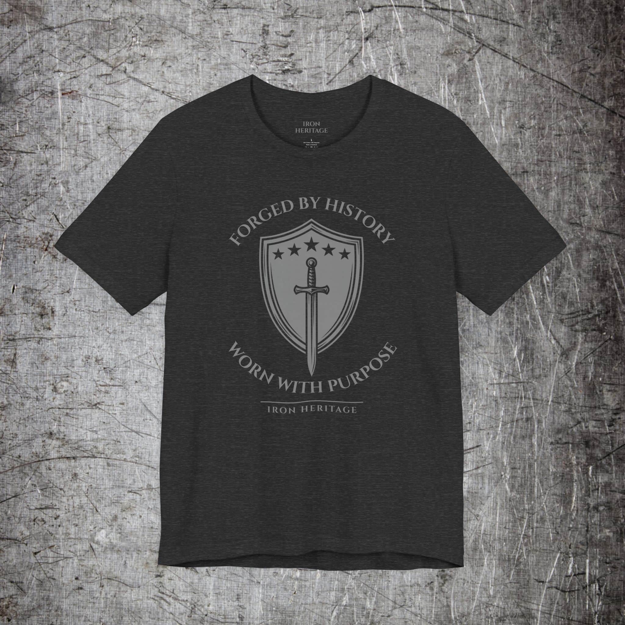 Iron Heritage T-Shirt Dark Grey Heather / S The Foundry Seal T-Shirt