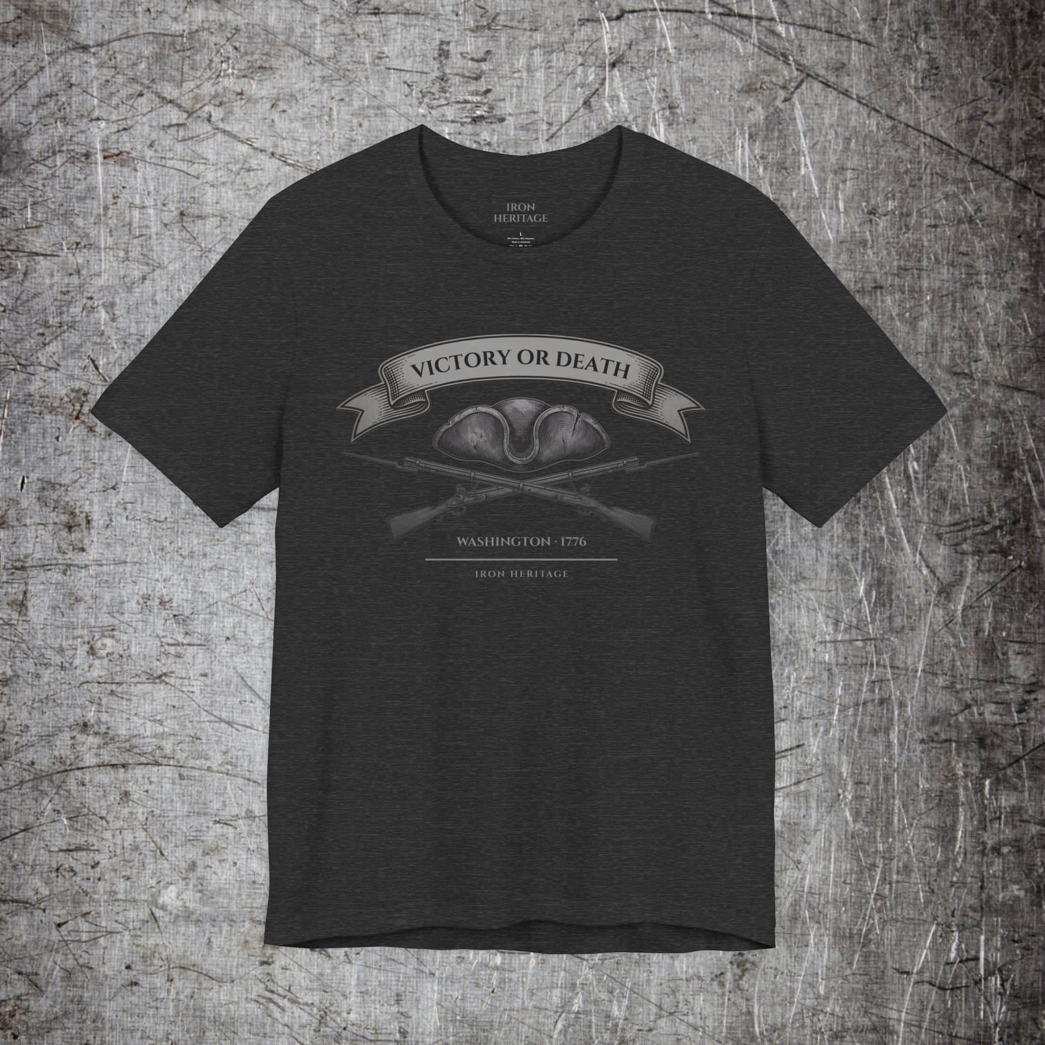 Iron Heritage T-Shirt Dark Grey Heather / S Victory or Death T-Shirt
