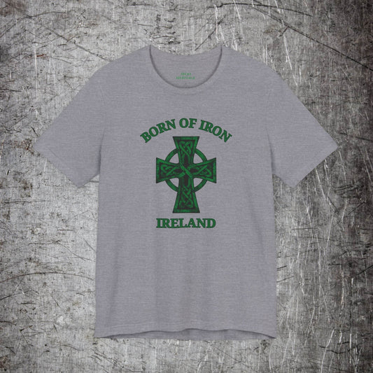 Iron Heritage T-Shirt Heather Storm / S Born of Iron & Ireland T‑Shirt