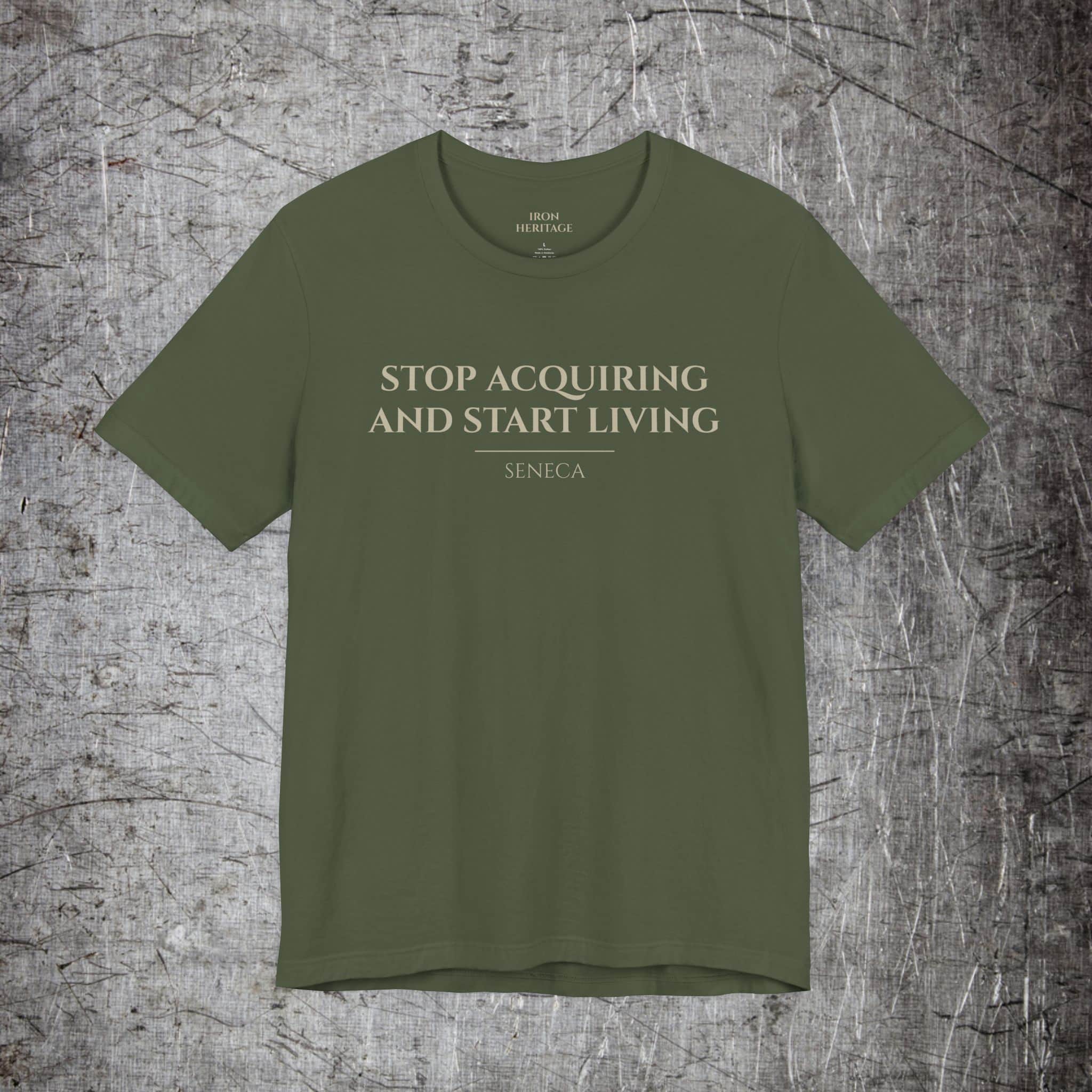 Iron Heritage T-Shirt Military Green / S Stop Acquiring T-Shirt