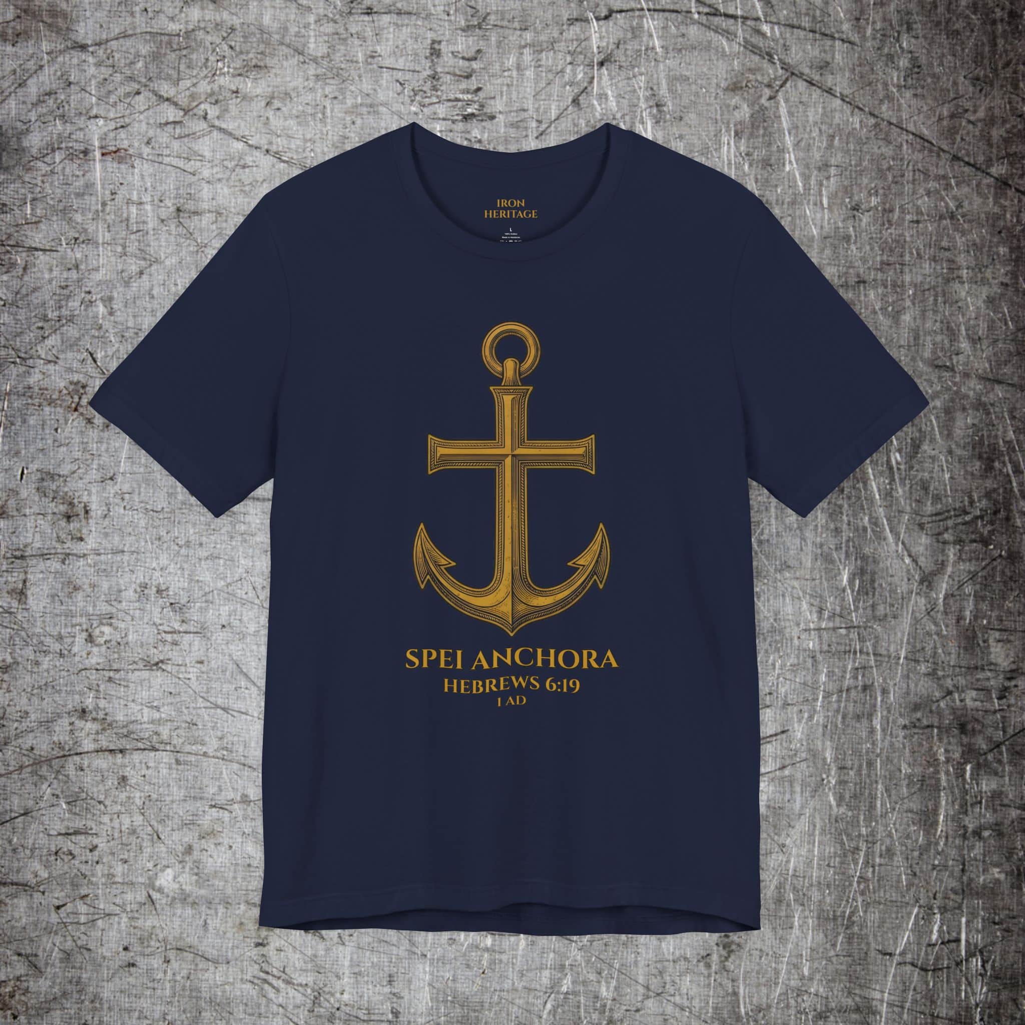 Iron Heritage T-Shirt Navy / S Anchor Cross T-Shirt