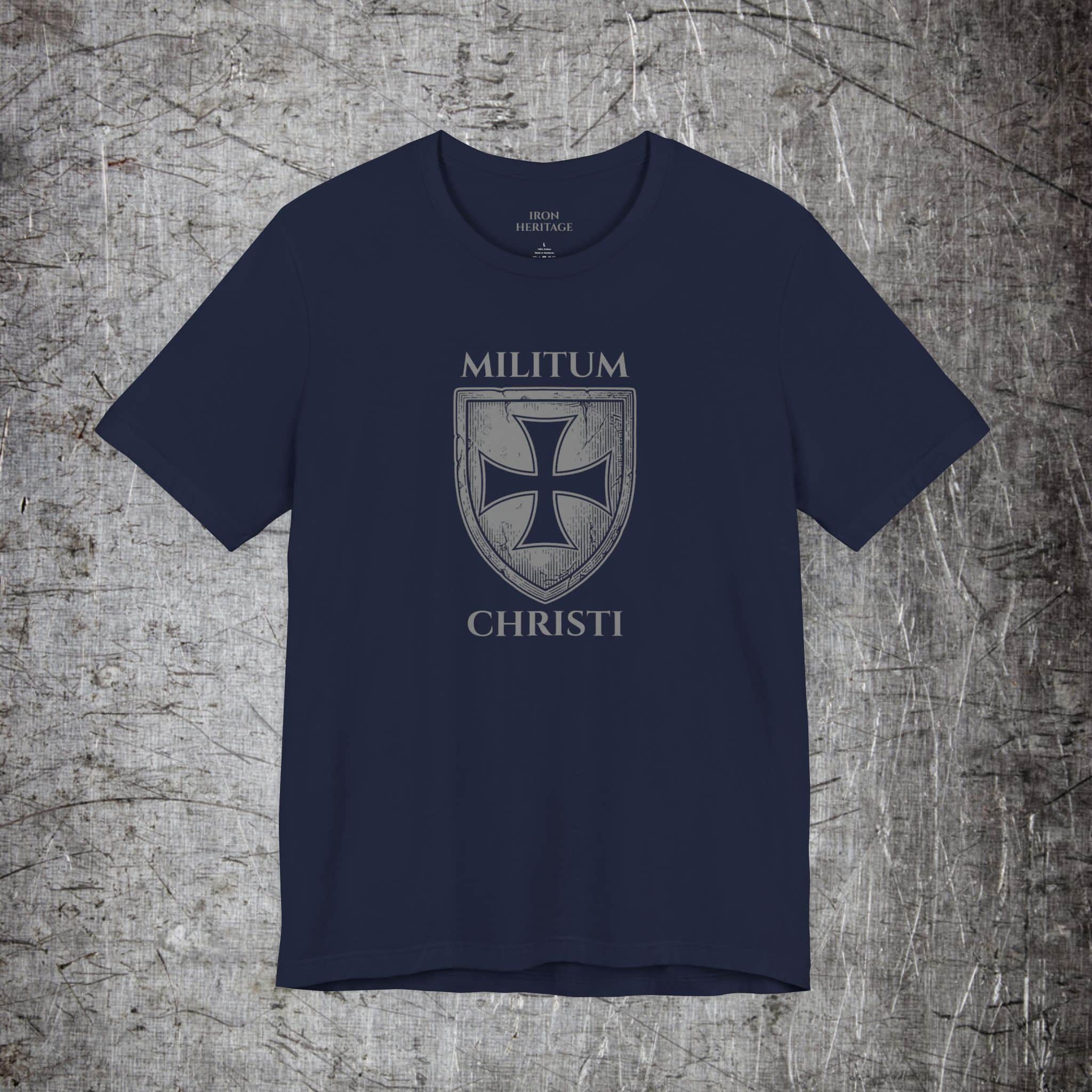 Iron Heritage T-Shirt Navy / S Militum Christi - Steel Edition T-Shirt