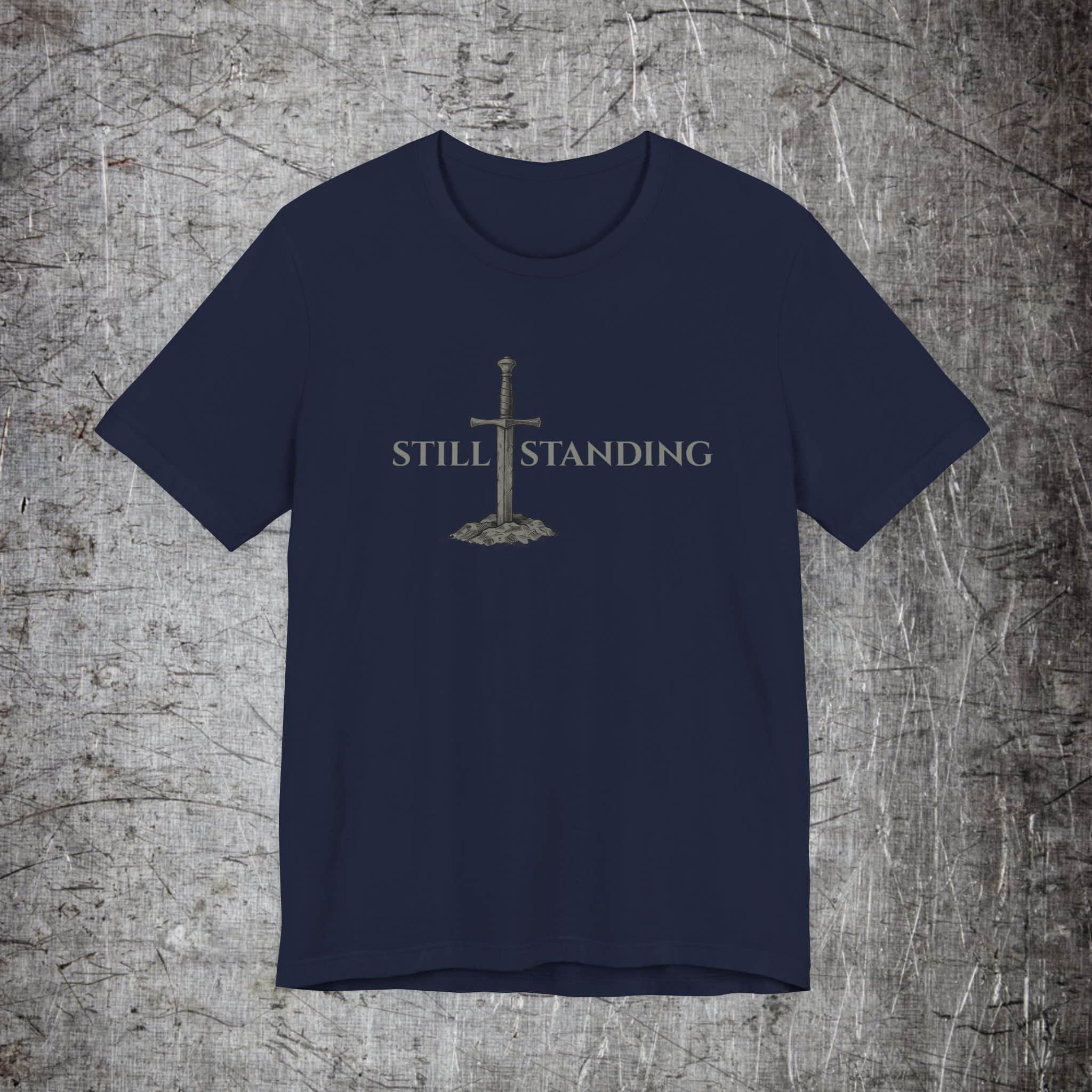 Iron Heritage T-Shirt Navy / S Still Standing Sword T‑Shirt