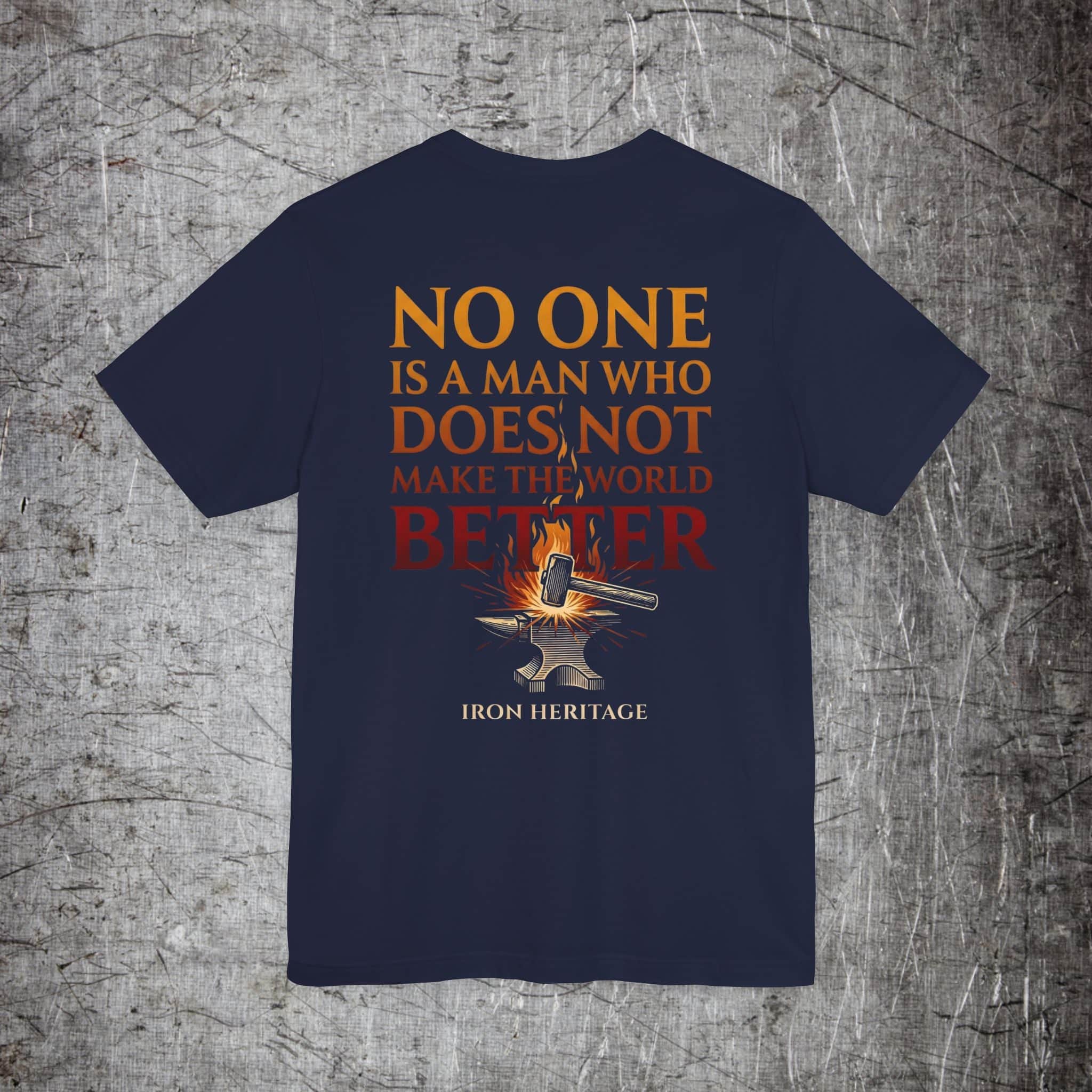 Iron Heritage T-Shirt Navy / S The Forge T-Shirt