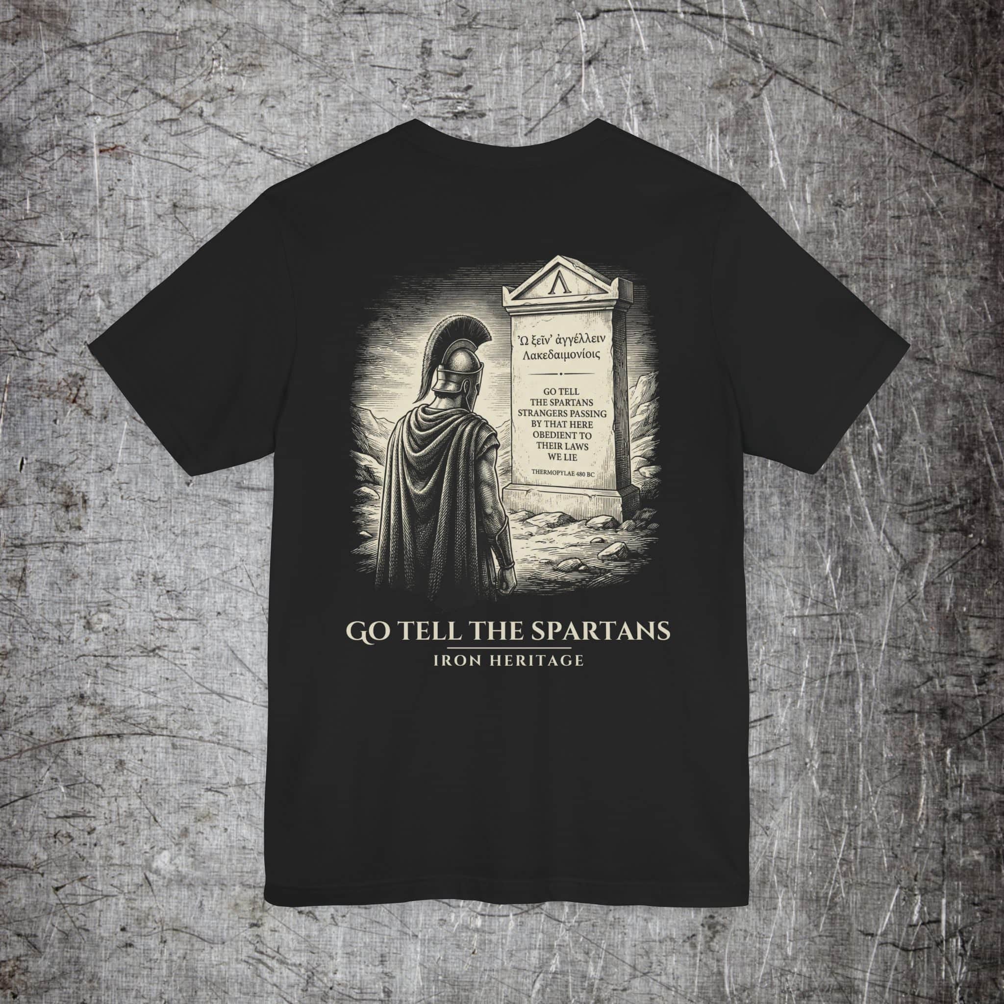 Iron Heritage T-Shirt S / Black Go Tell The Spartans T-Shirt