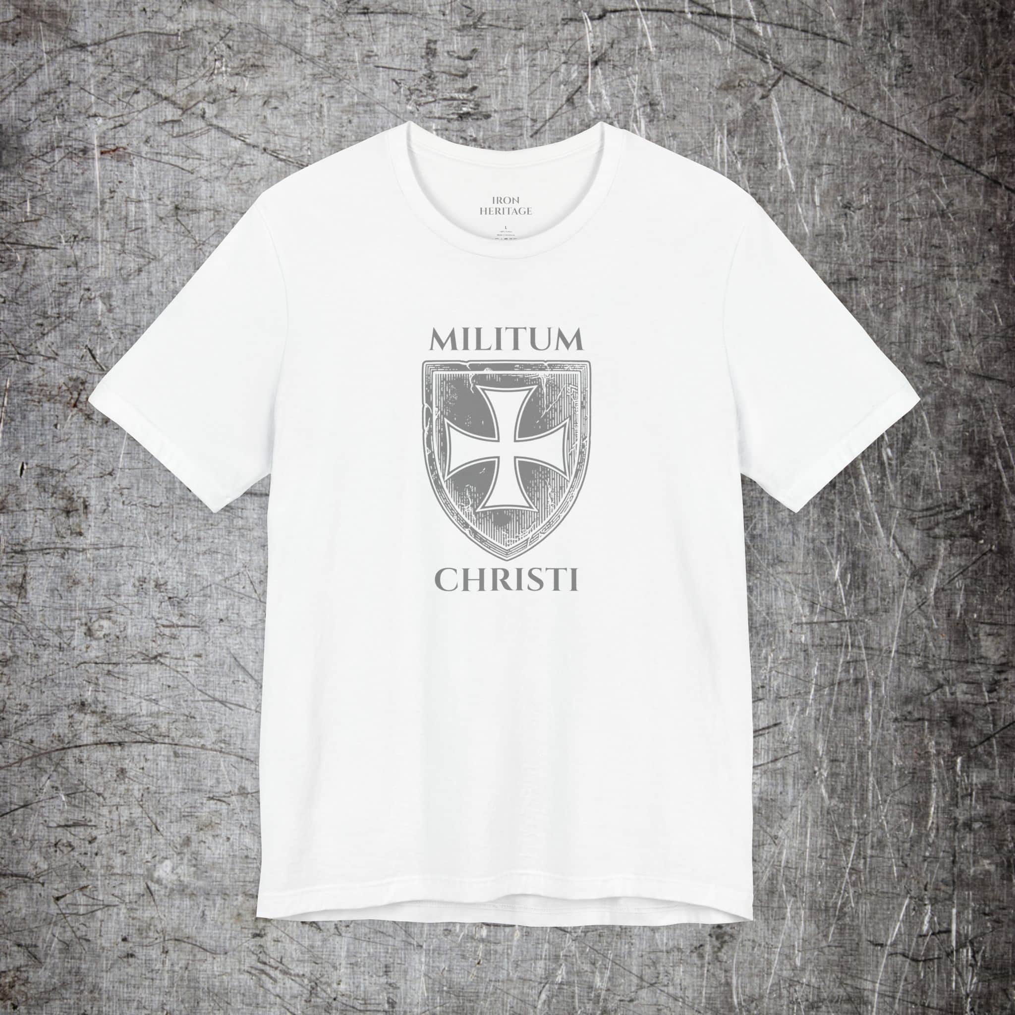 Iron Heritage T-Shirt White / S Militum Christi - Steel Edition T-Shirt