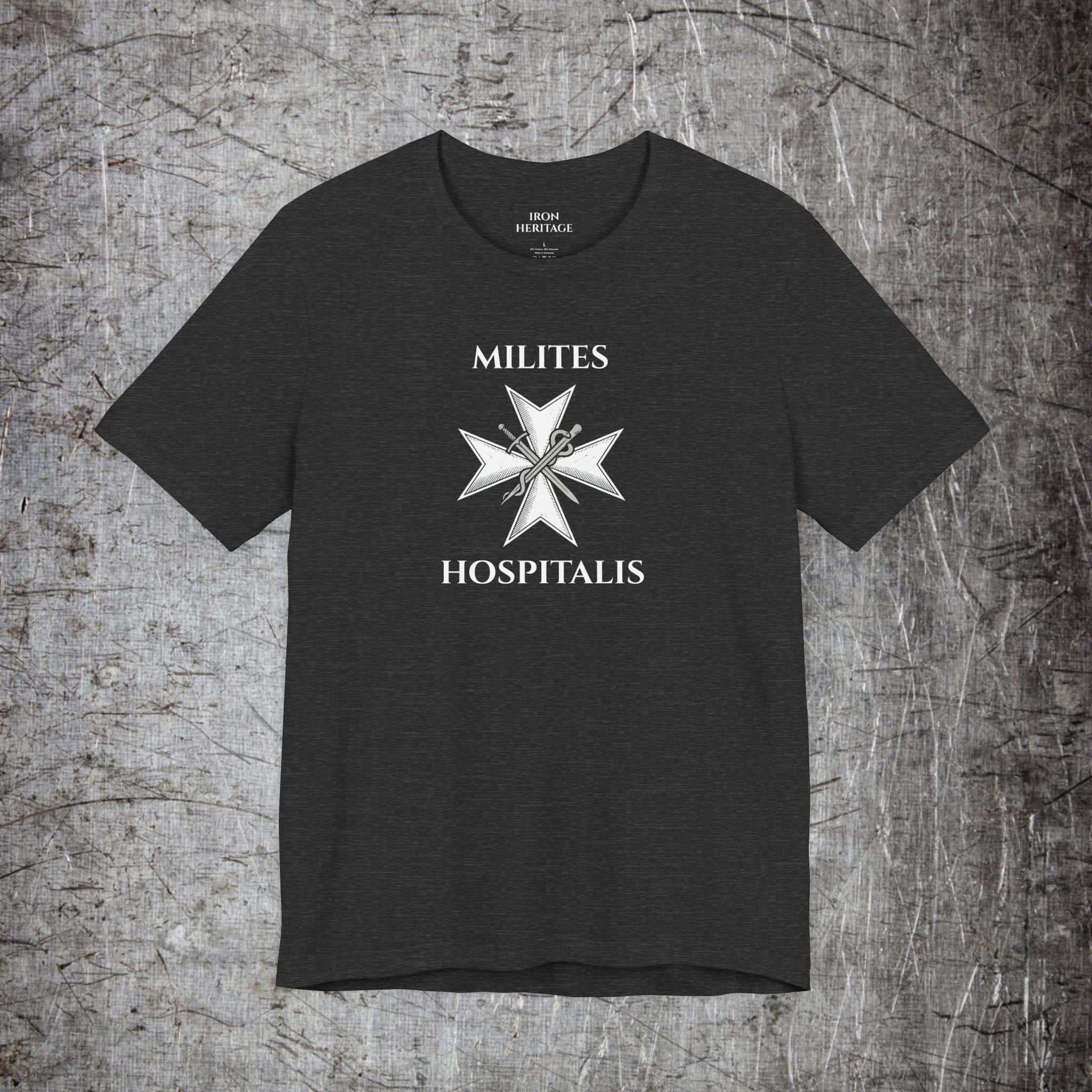 Printify T-Shirt Dark Grey Heather / S Knights Hospitaller T-Shirt