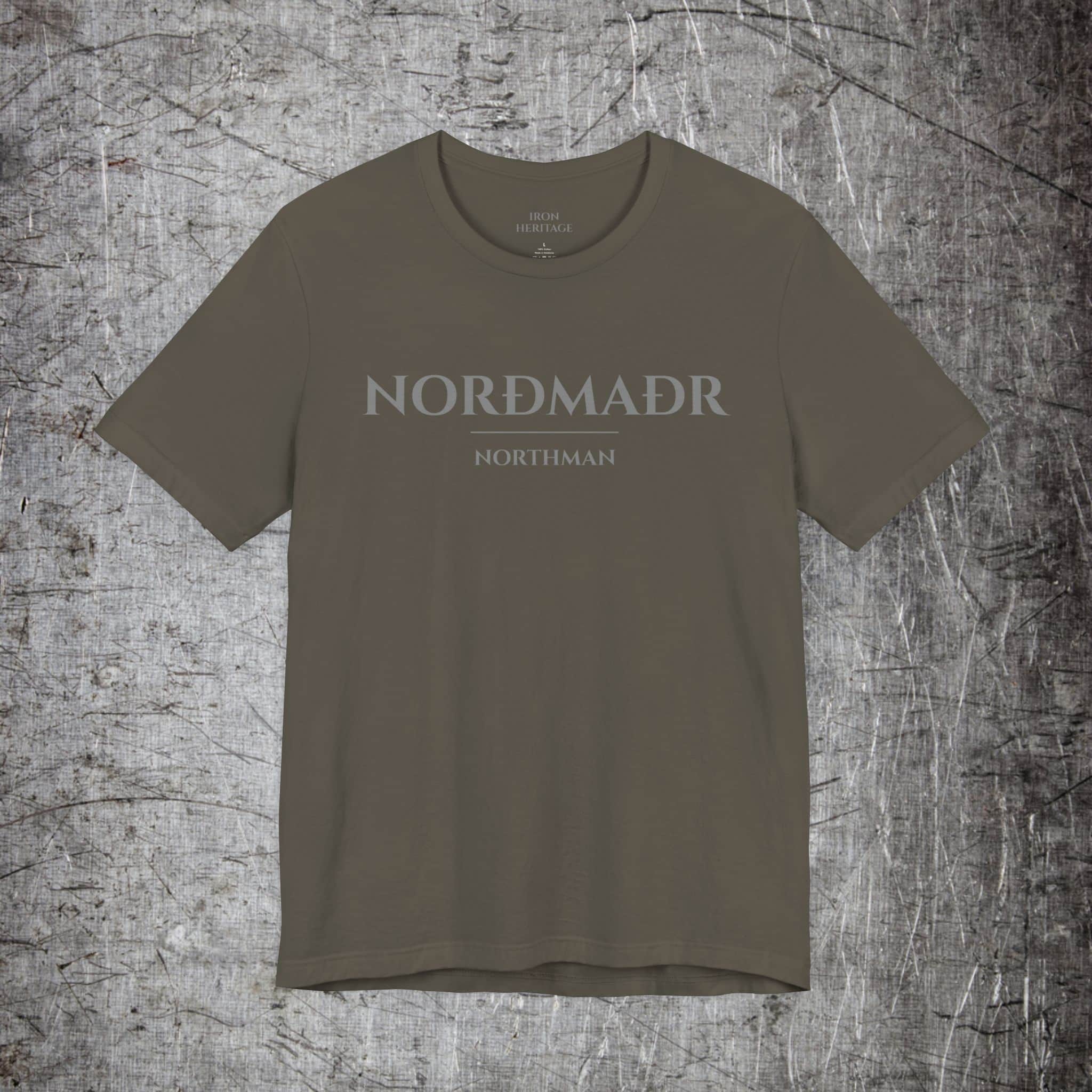 Iron Heritage T-Shirt Army / 2XL Nordmadr Northman T-Shirt