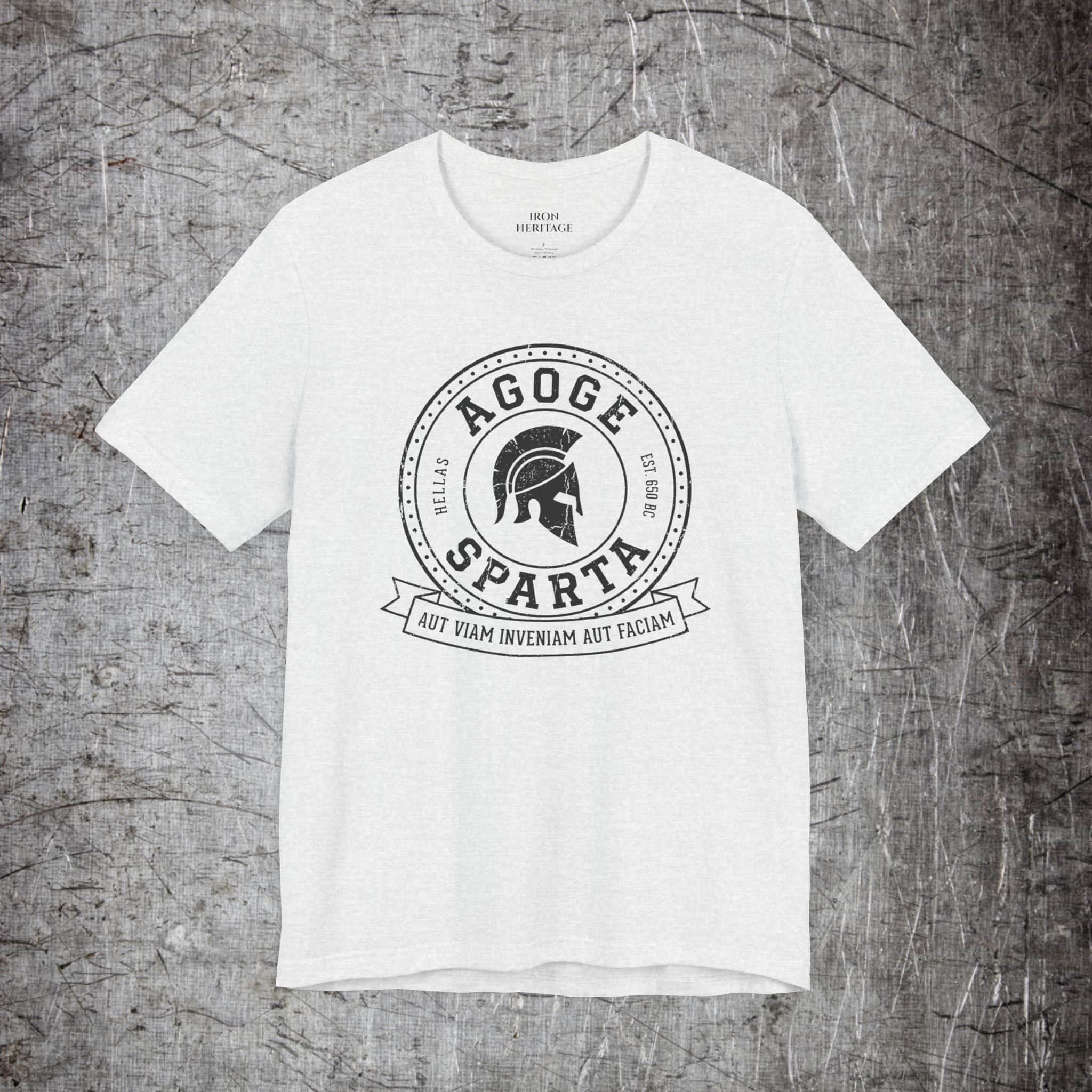 Iron Heritage T-Shirt Ash / S Spartan Agoge Collegiate T-Shirt
