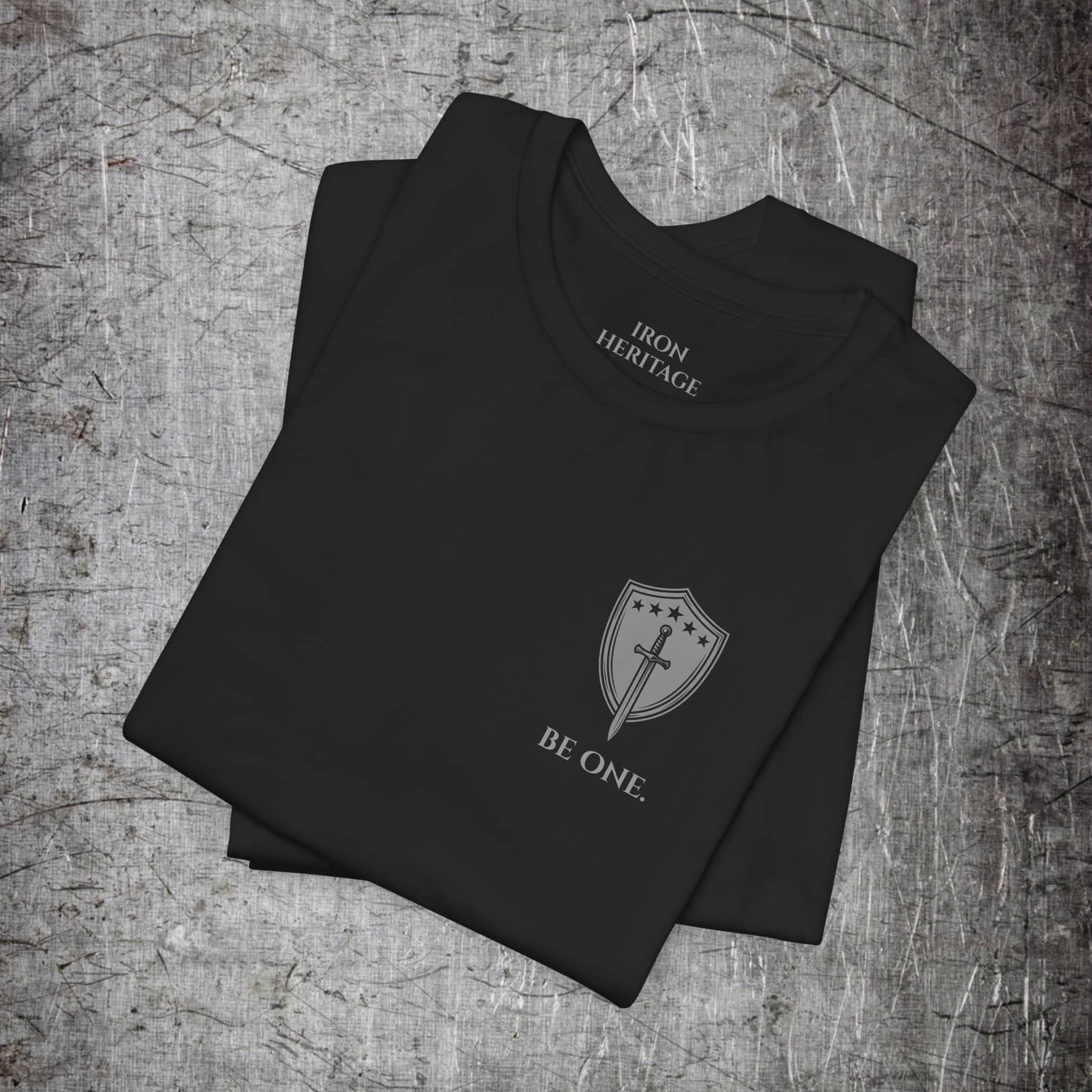 Iron Heritage T-Shirt Be One. — Marcus Aurelius T-Shirt