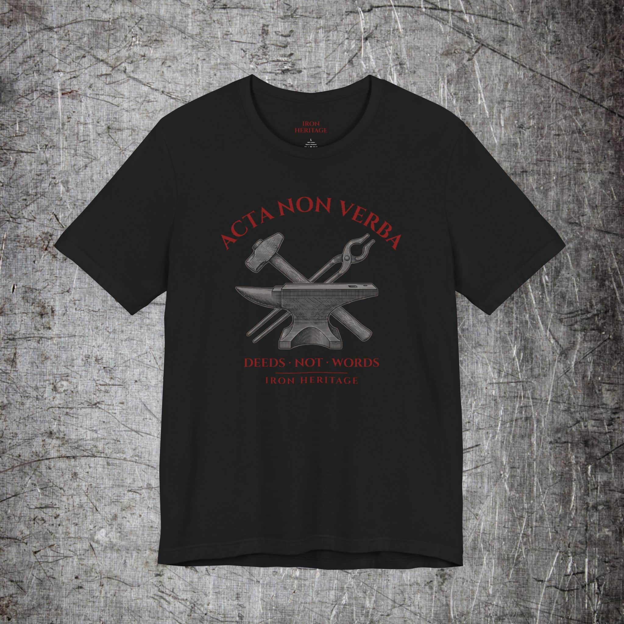 Iron Heritage T-Shirt Black / S Acta Non Verba T-Shirt
