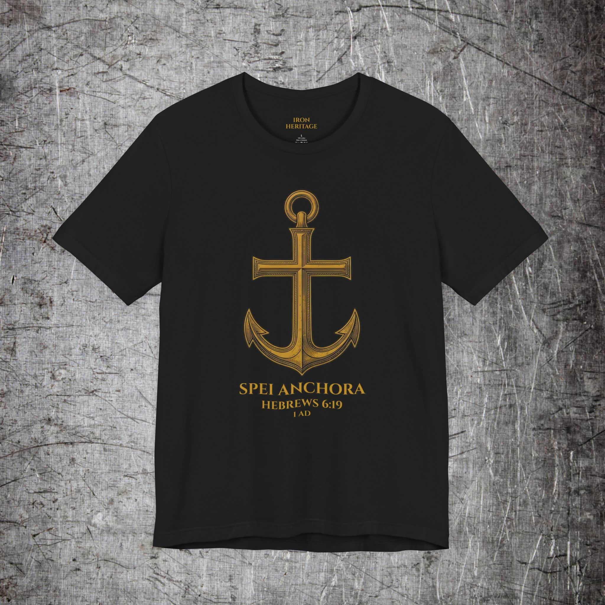 Iron Heritage T-Shirt Black / S Anchor Cross T-Shirt