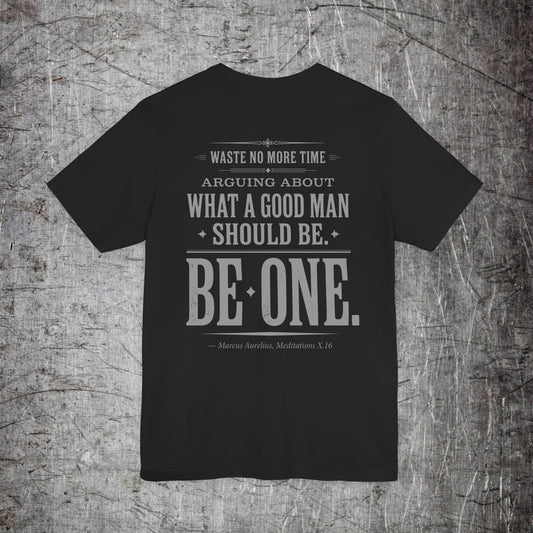 Iron Heritage T-Shirt Black / S Be One. — Marcus Aurelius T-Shirt