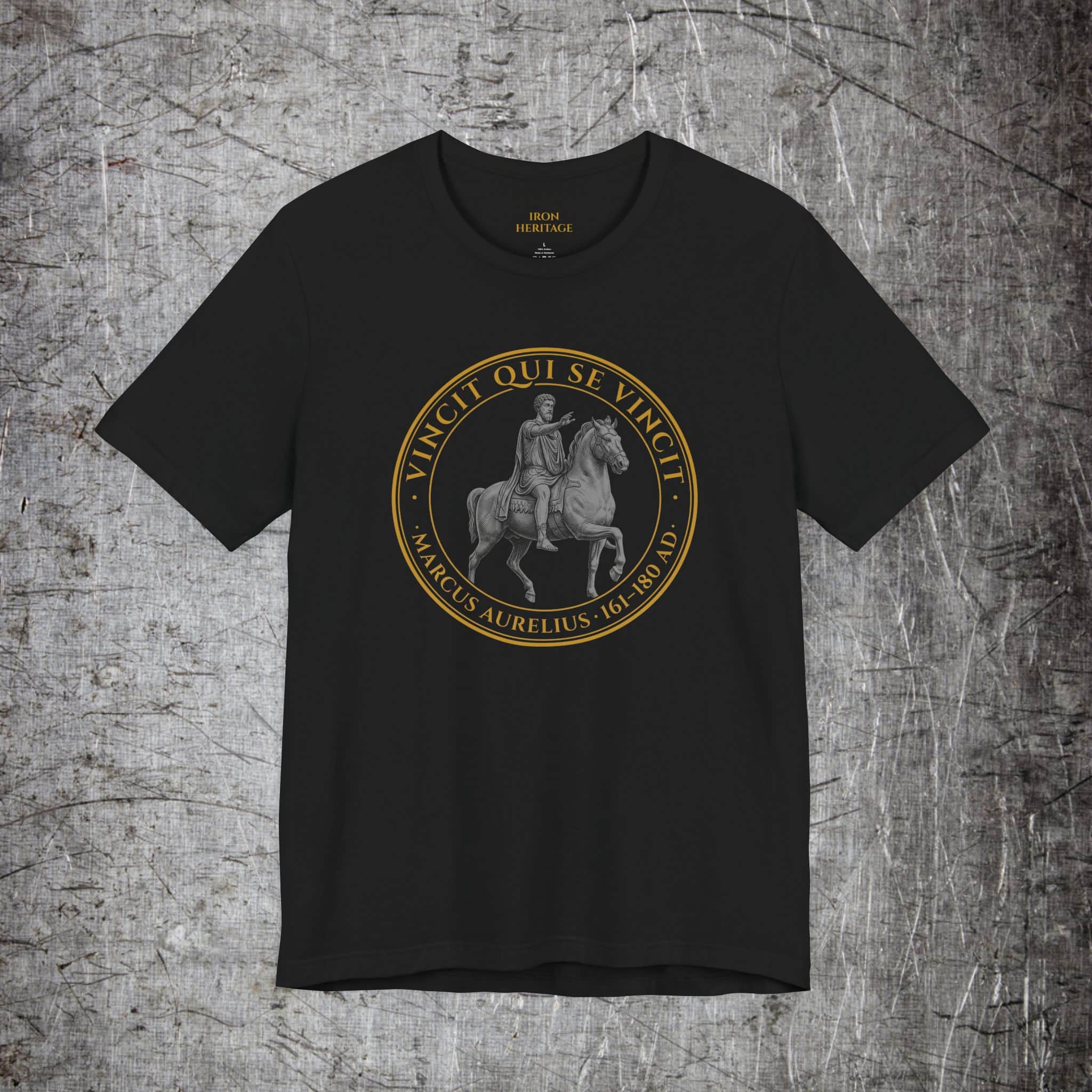 Iron Heritage T-Shirt Black / S Vincit Qui Se Vincit T-Shirt