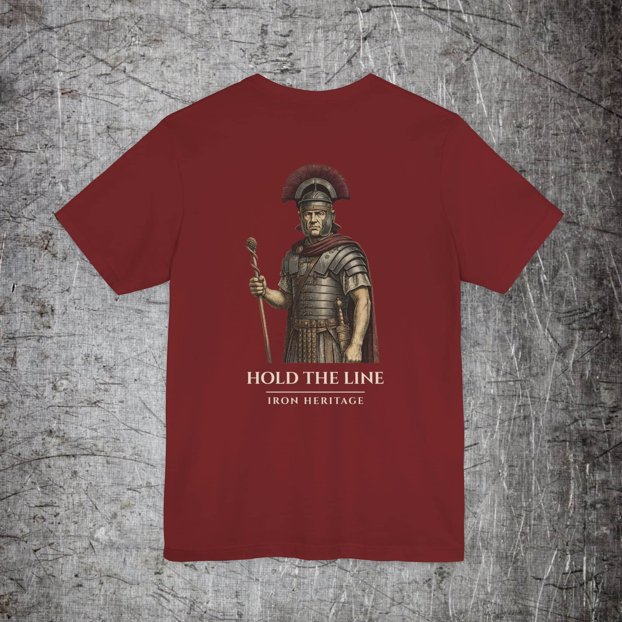 Iron Heritage T-Shirt Cardinal / S The Centurion — Hold the Line T-Shirt