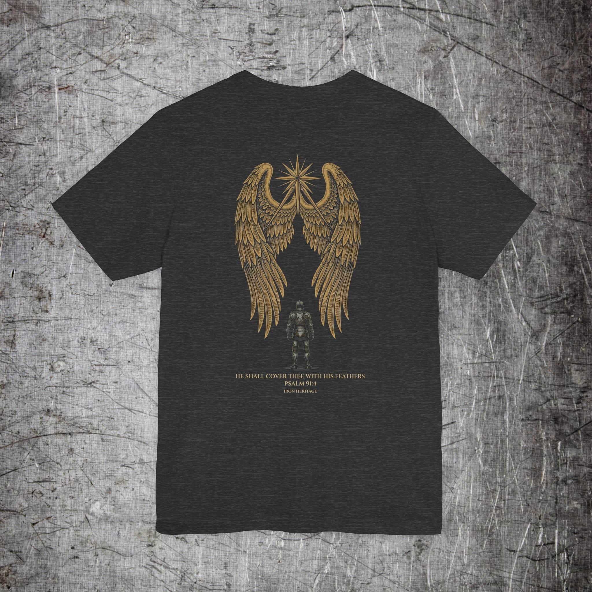 Iron Heritage T-Shirt Dark Grey Heather / S Psalm 91 - Defender's T‑Shirt