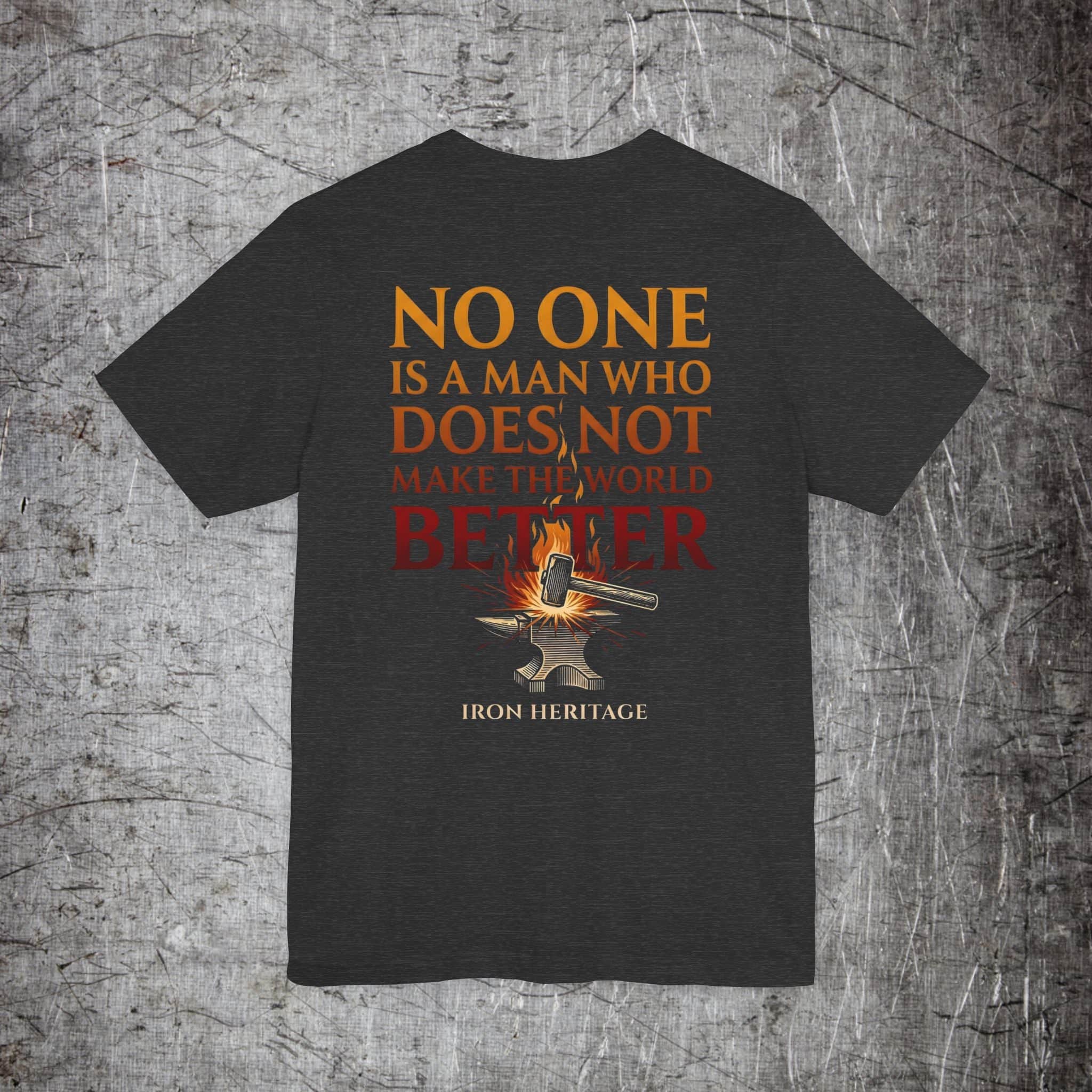 Iron Heritage T-Shirt Dark Grey Heather / S The Forge T-Shirt