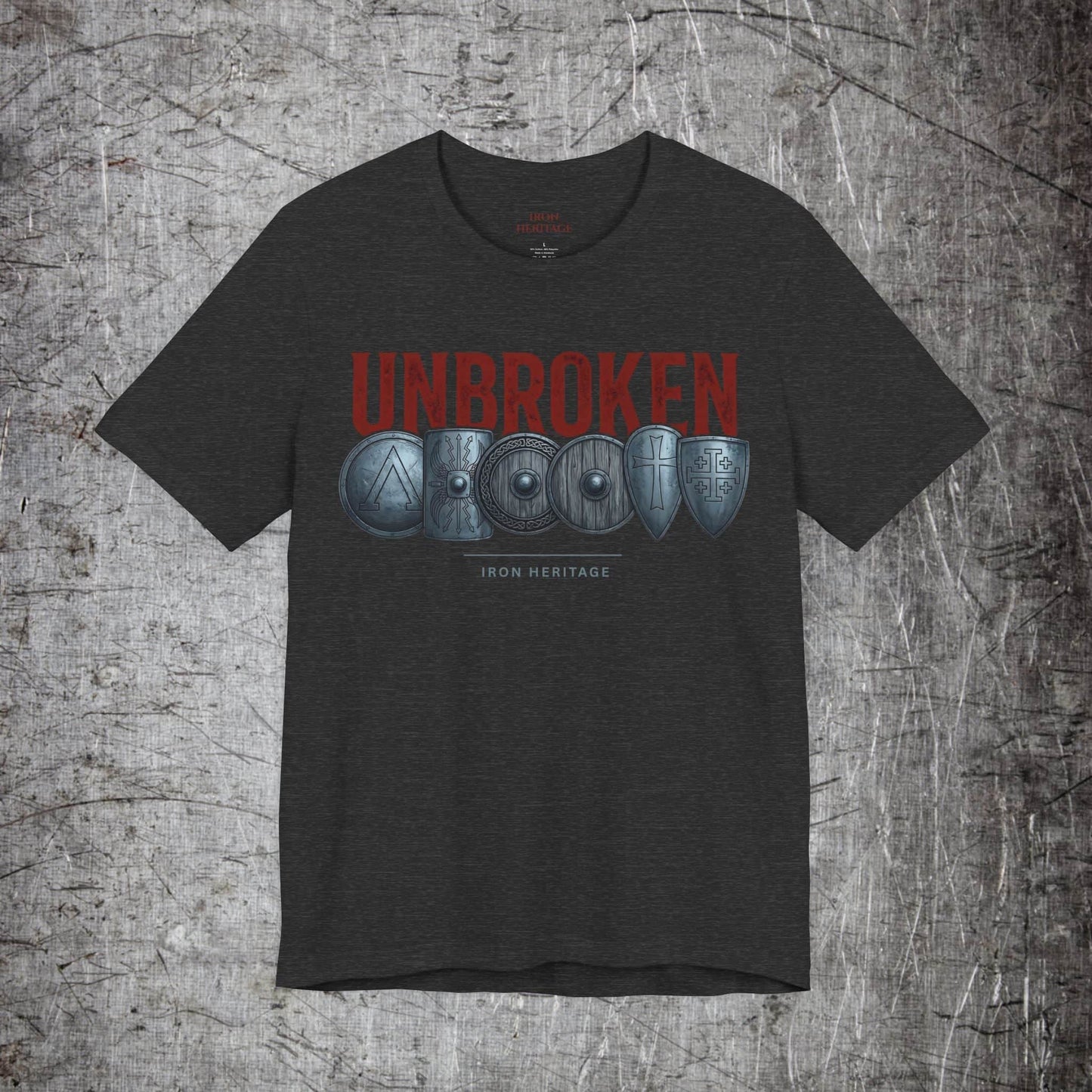 Iron Heritage T-Shirt Dark Grey Heather / S Unbroken T-Shirt