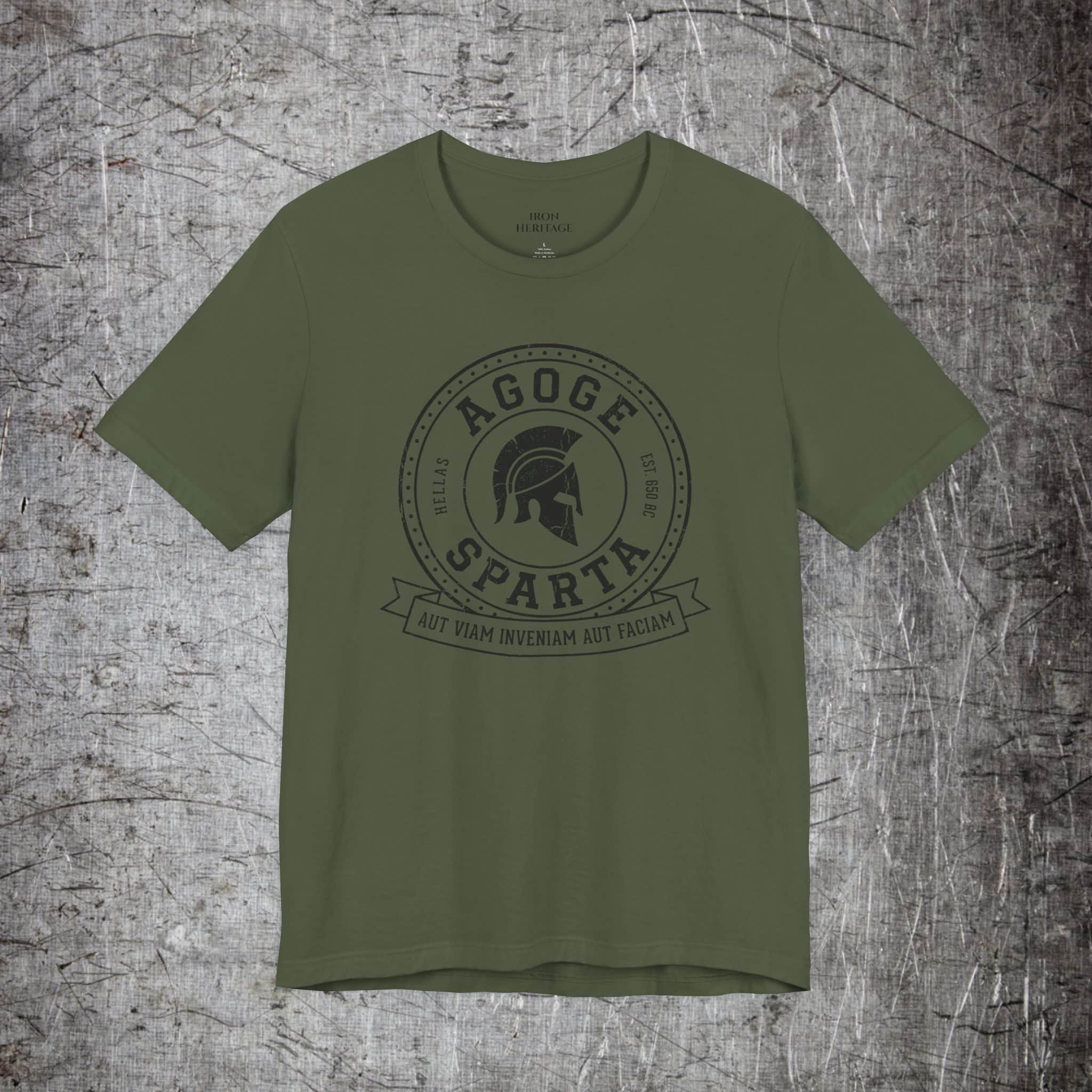 Iron Heritage T-Shirt Military Green / S Spartan Agoge Collegiate T-Shirt
