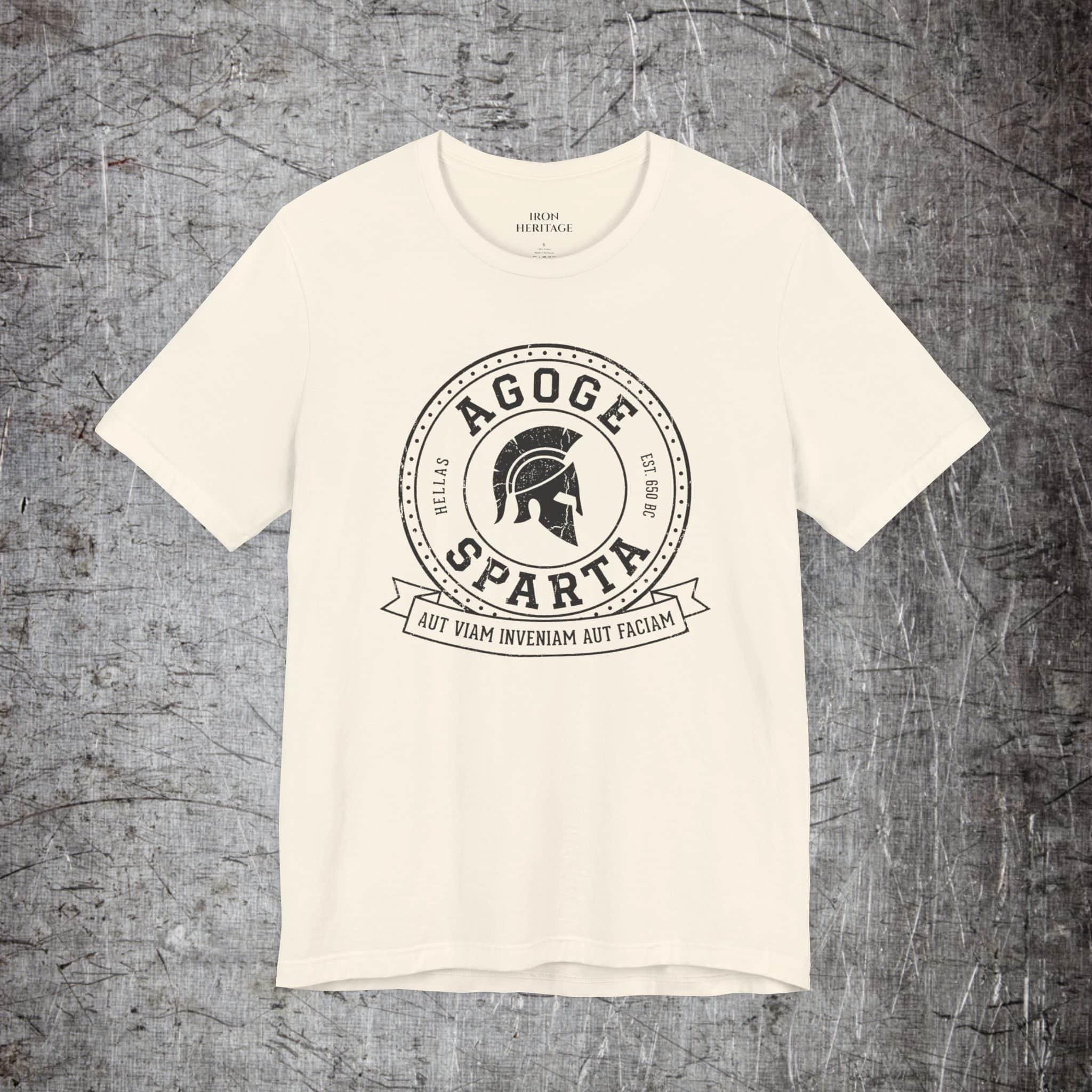 Iron Heritage T-Shirt Natural / S Spartan Agoge Collegiate T-Shirt