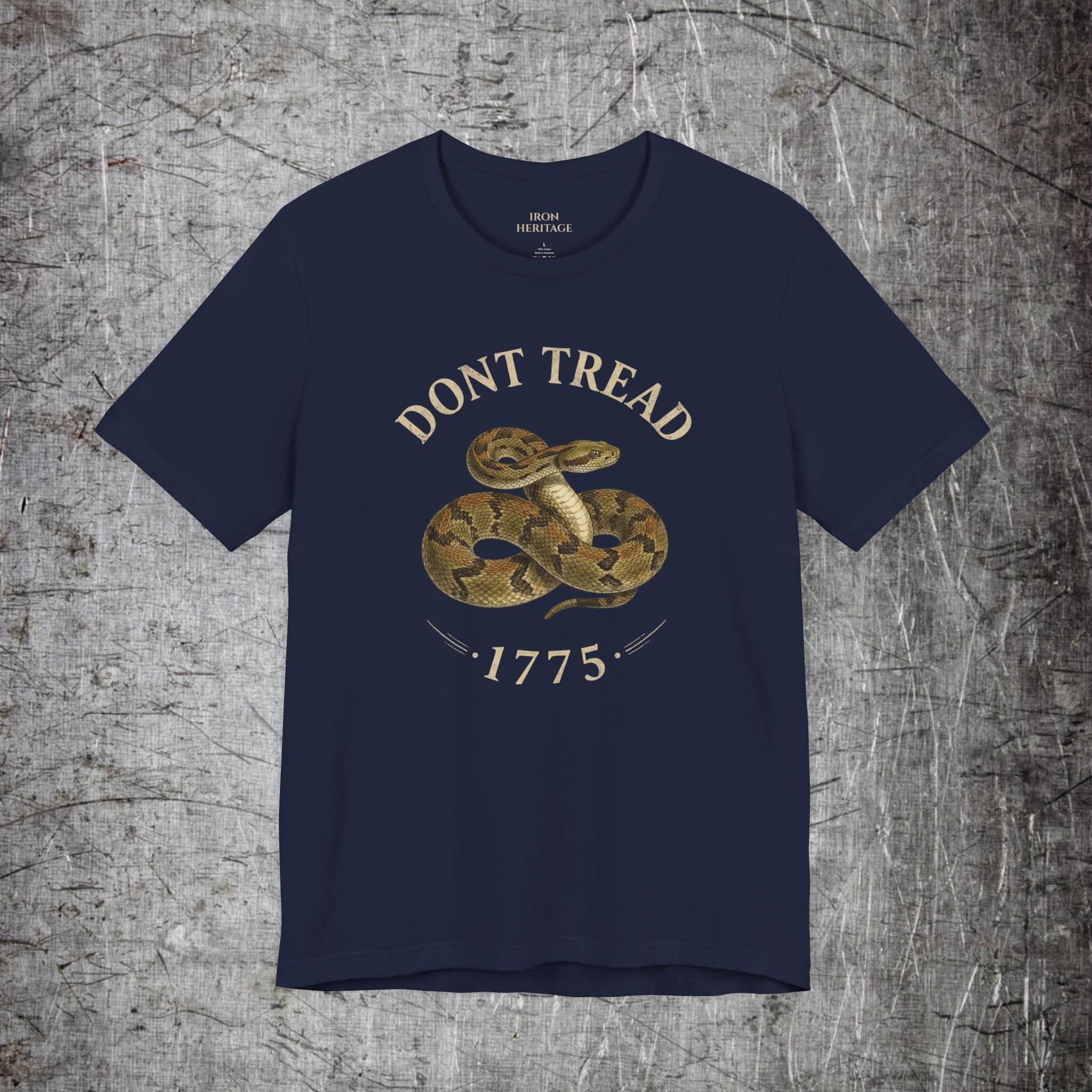 Iron Heritage T-Shirt Navy / S Don’t Tread - Gadsden T-Shirt