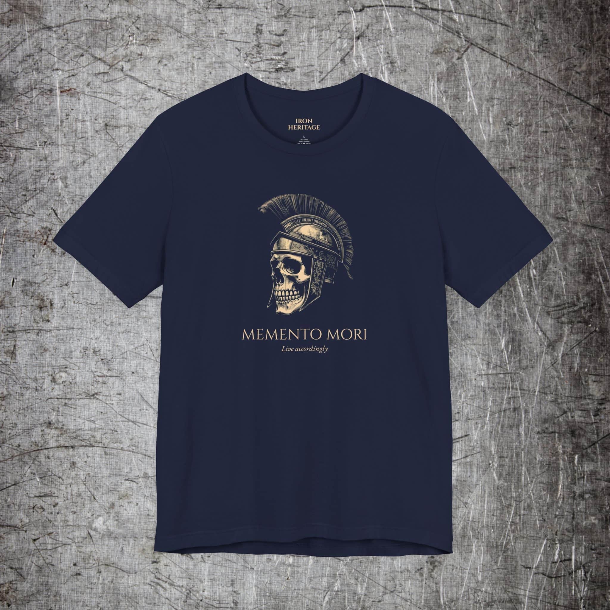 Iron Heritage T-Shirt Navy / S MEMENTO MORI — Live Accordingly T-Shirt