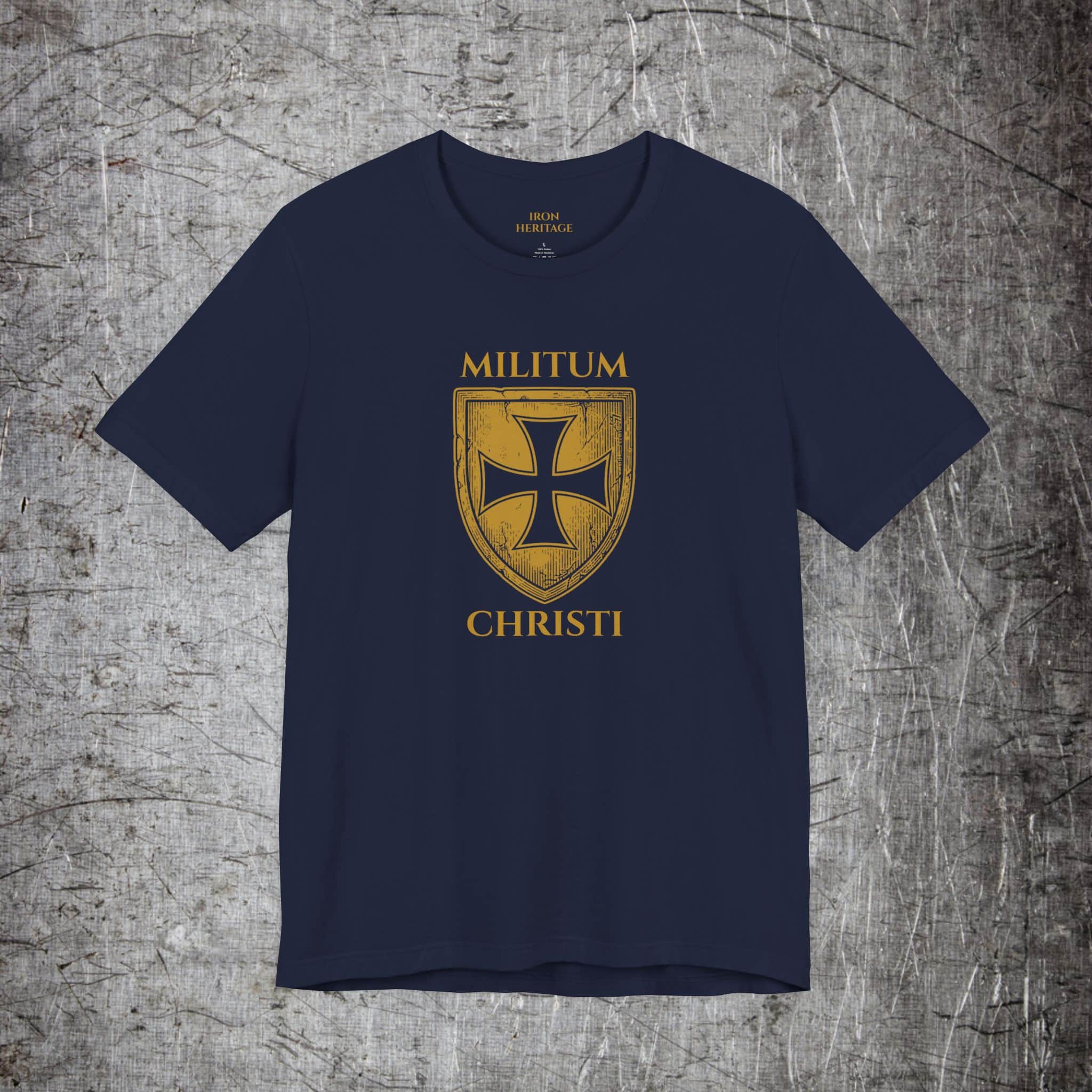Iron Heritage T-Shirt Navy / S Militum Christi - Gold Edition T-Shirt