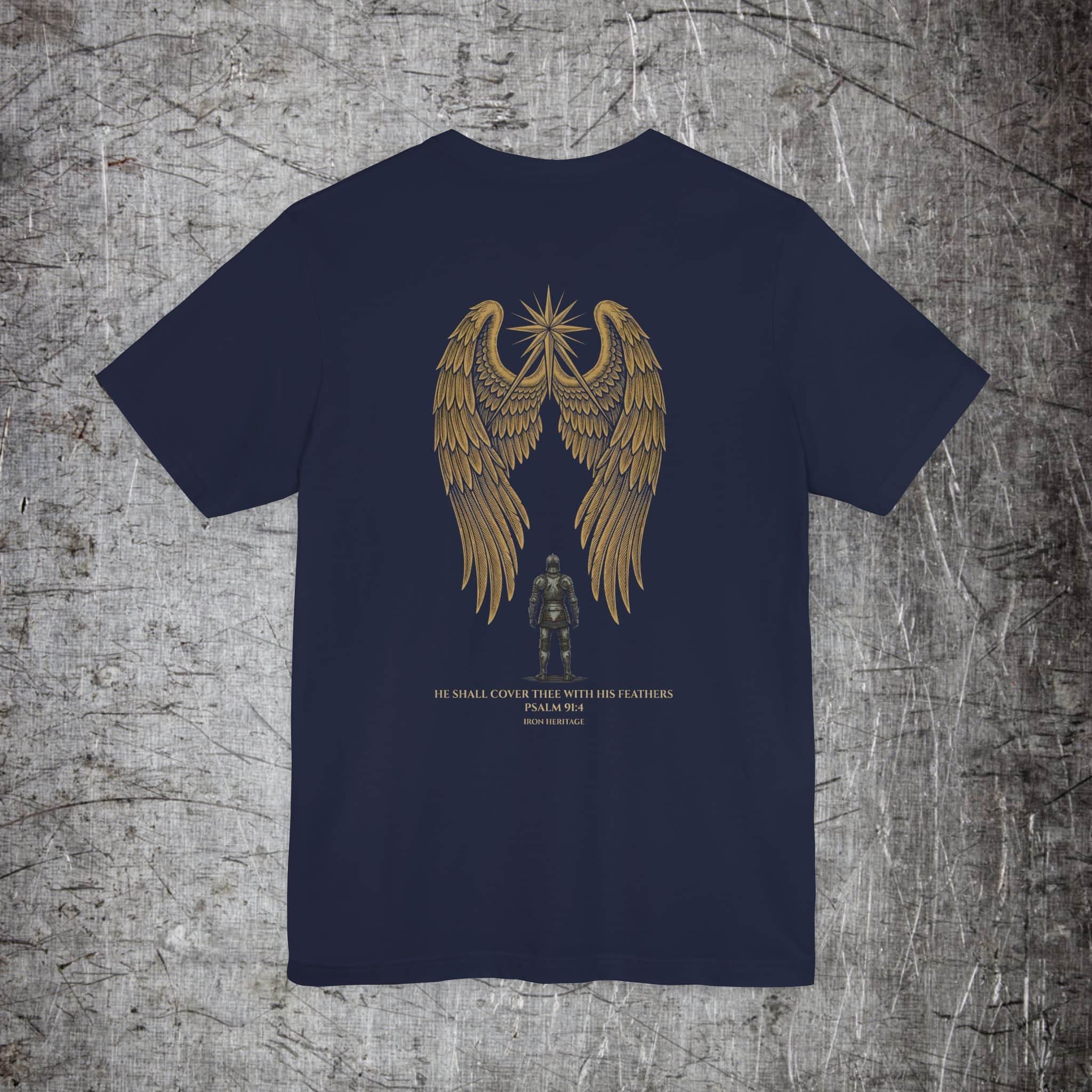 Iron Heritage T-Shirt Navy / S Psalm 91 - Defender's T‑Shirt