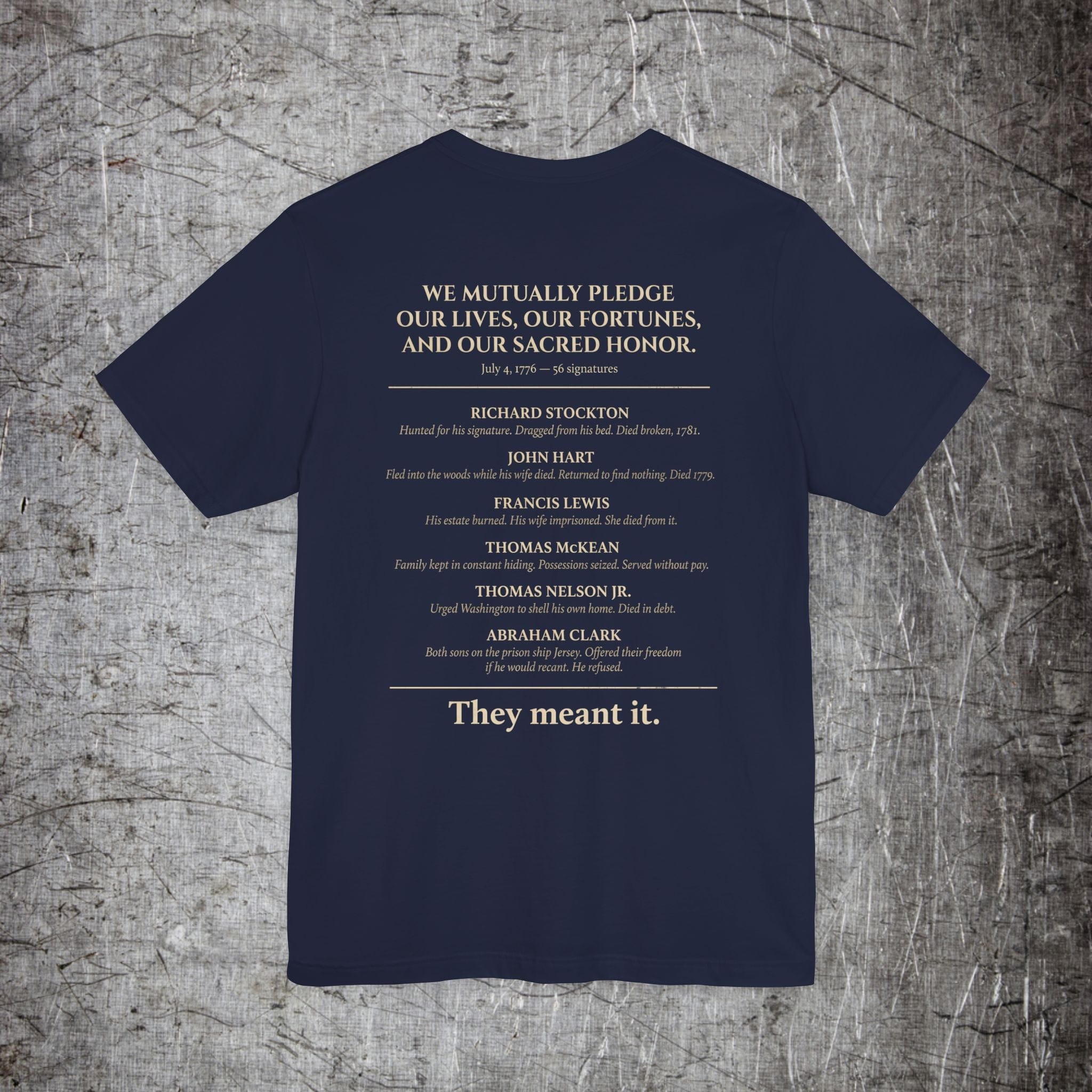 Iron Heritage T-Shirt Navy / S Sacred Honor T‑Shirt