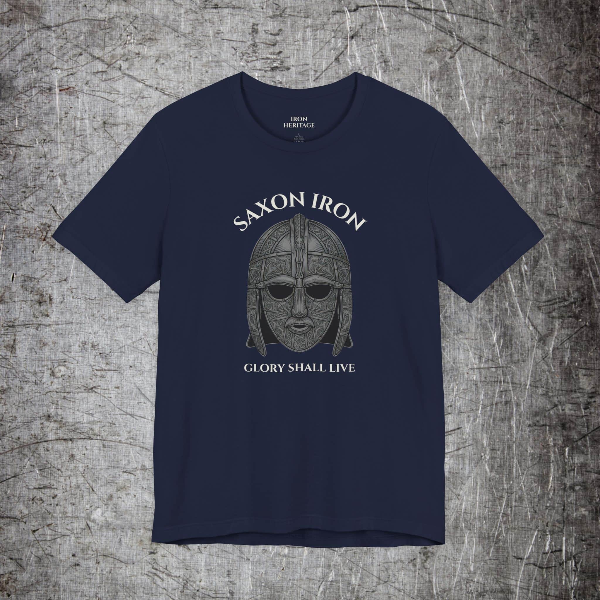 Iron Heritage T-Shirt Navy / S Saxon Iron T-Shirt