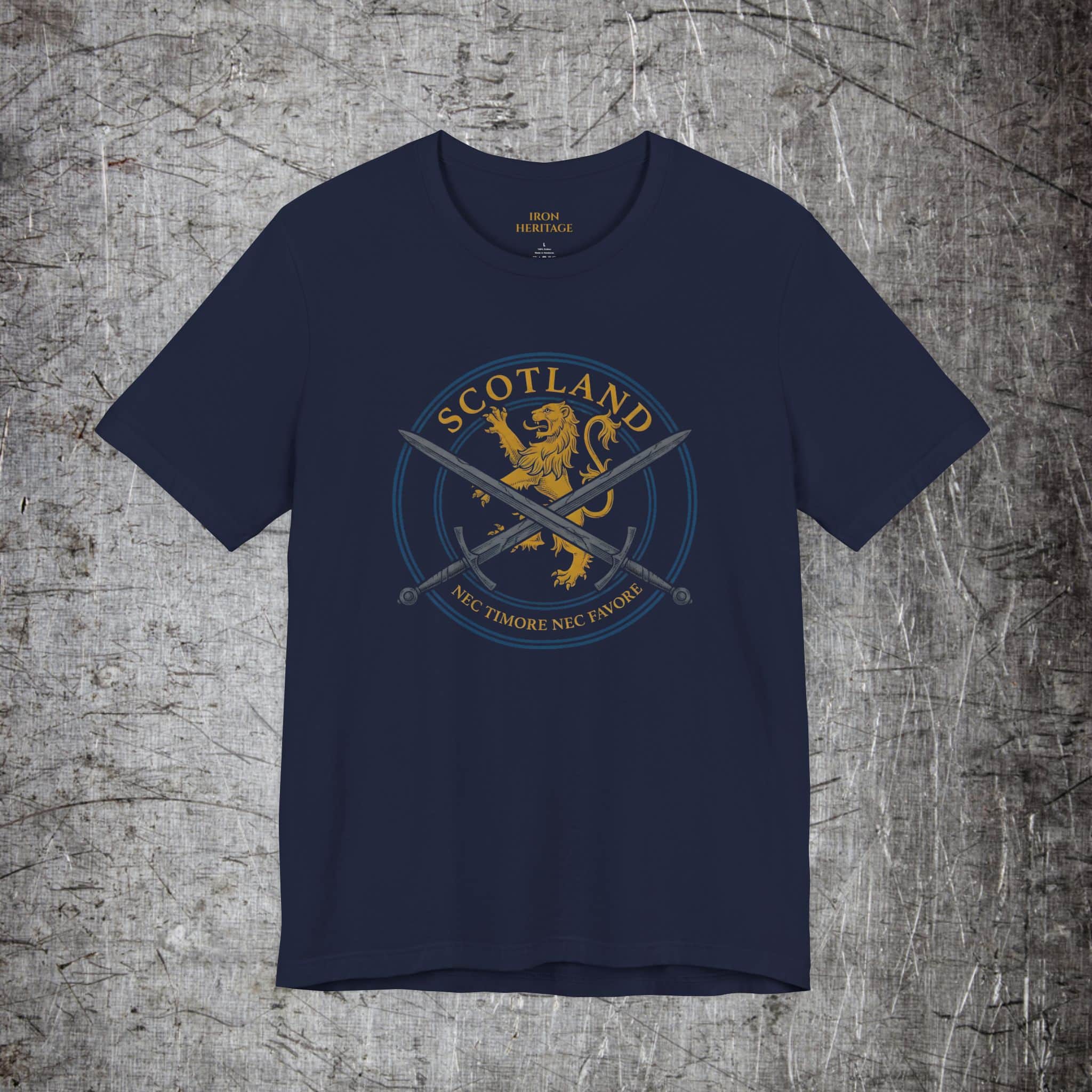 Iron Heritage T-Shirt Navy / S Scotland Lion Rampant T-Shirt