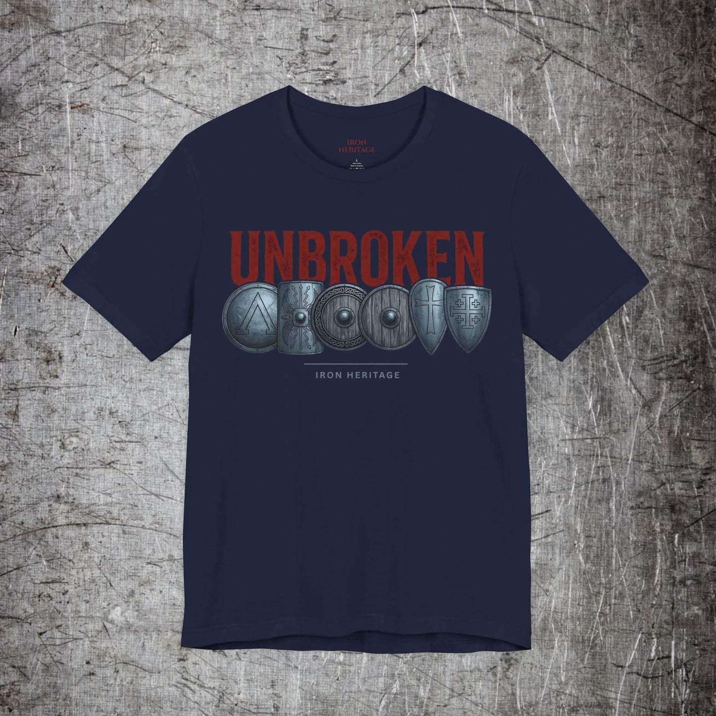 Iron Heritage T-Shirt Navy / S Unbroken T-Shirt