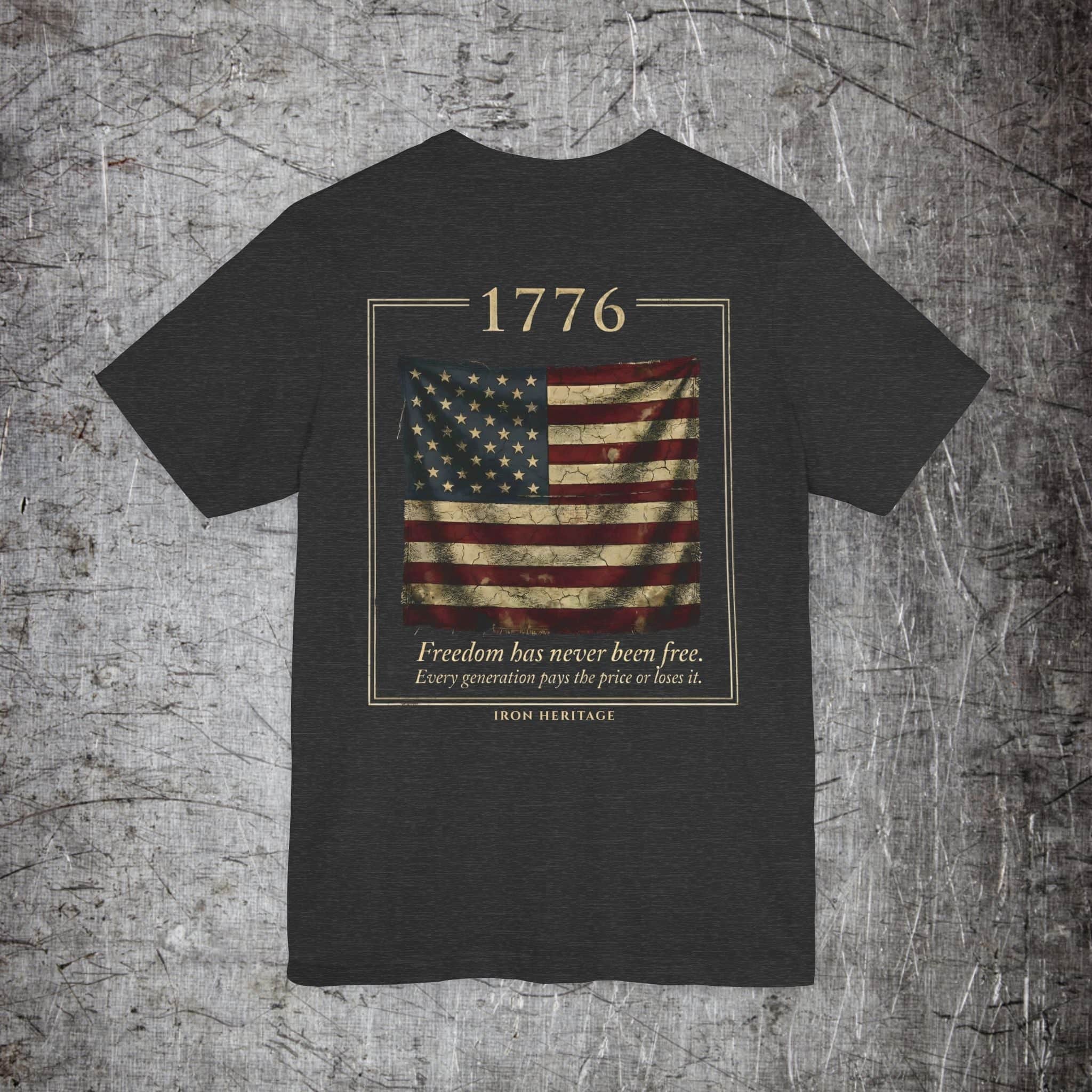 Iron Heritage T-Shirt S / Dark Grey Heather 1776 - The Cost T-Shirt