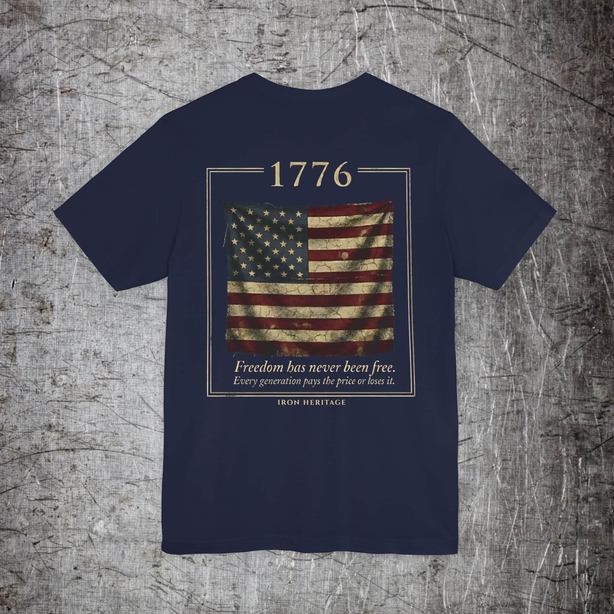 Iron Heritage T-Shirt S / Navy 1776 - The Cost T-Shirt