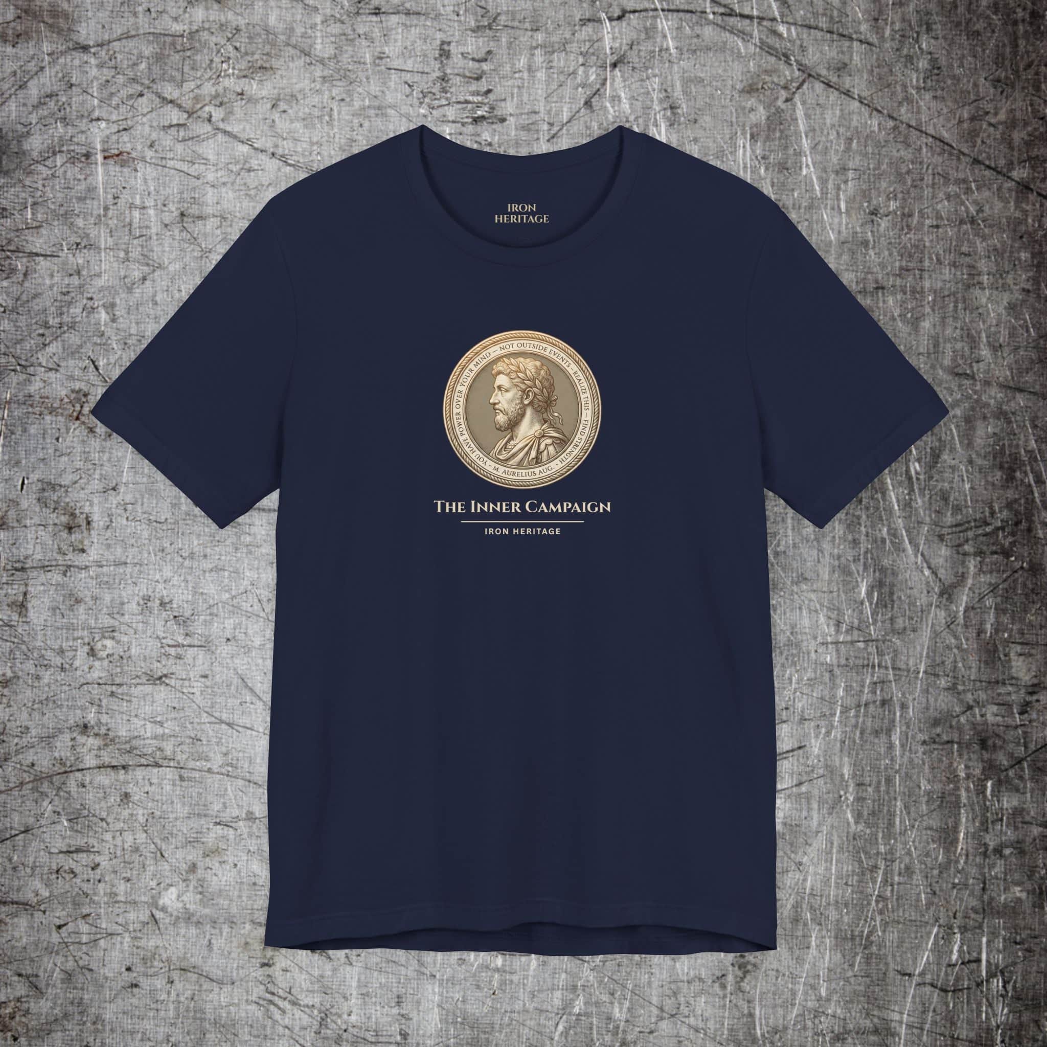 Iron Heritage T-Shirt S / Navy Marcus Aurelius T-Shirt