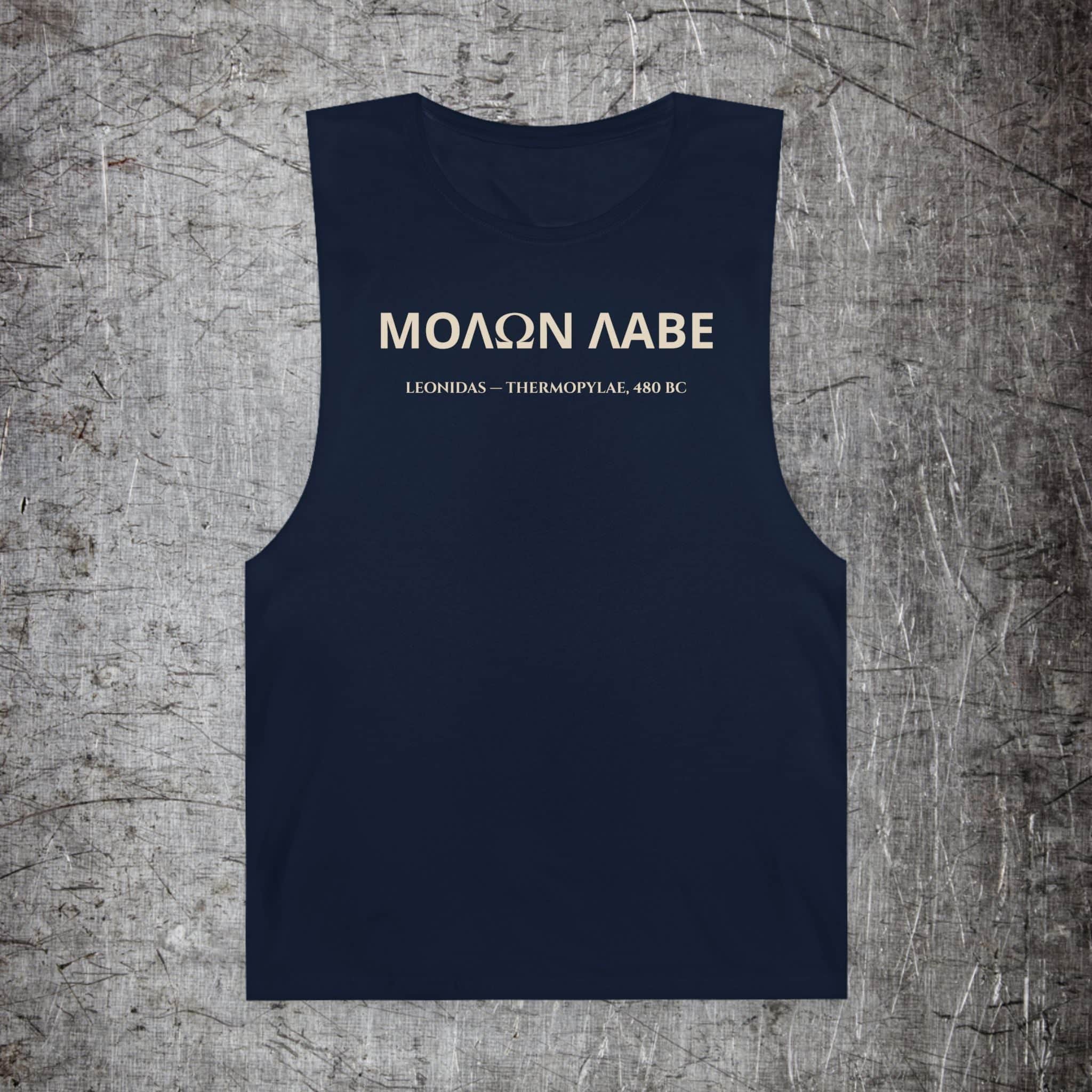 Iron Heritage Tank Top Navy / XS Molon Labe Tank