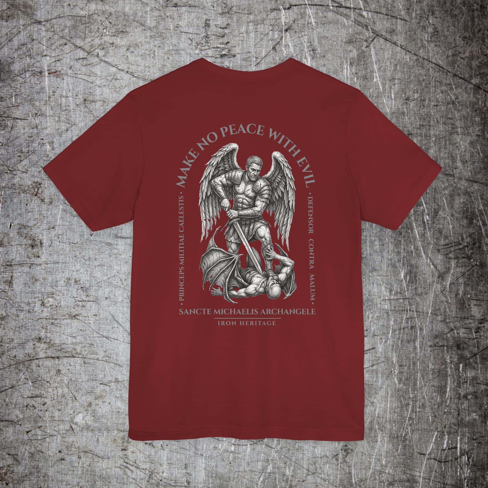 Printify T-Shirt Cardinal / S No Peace With Evil T-Shirt
