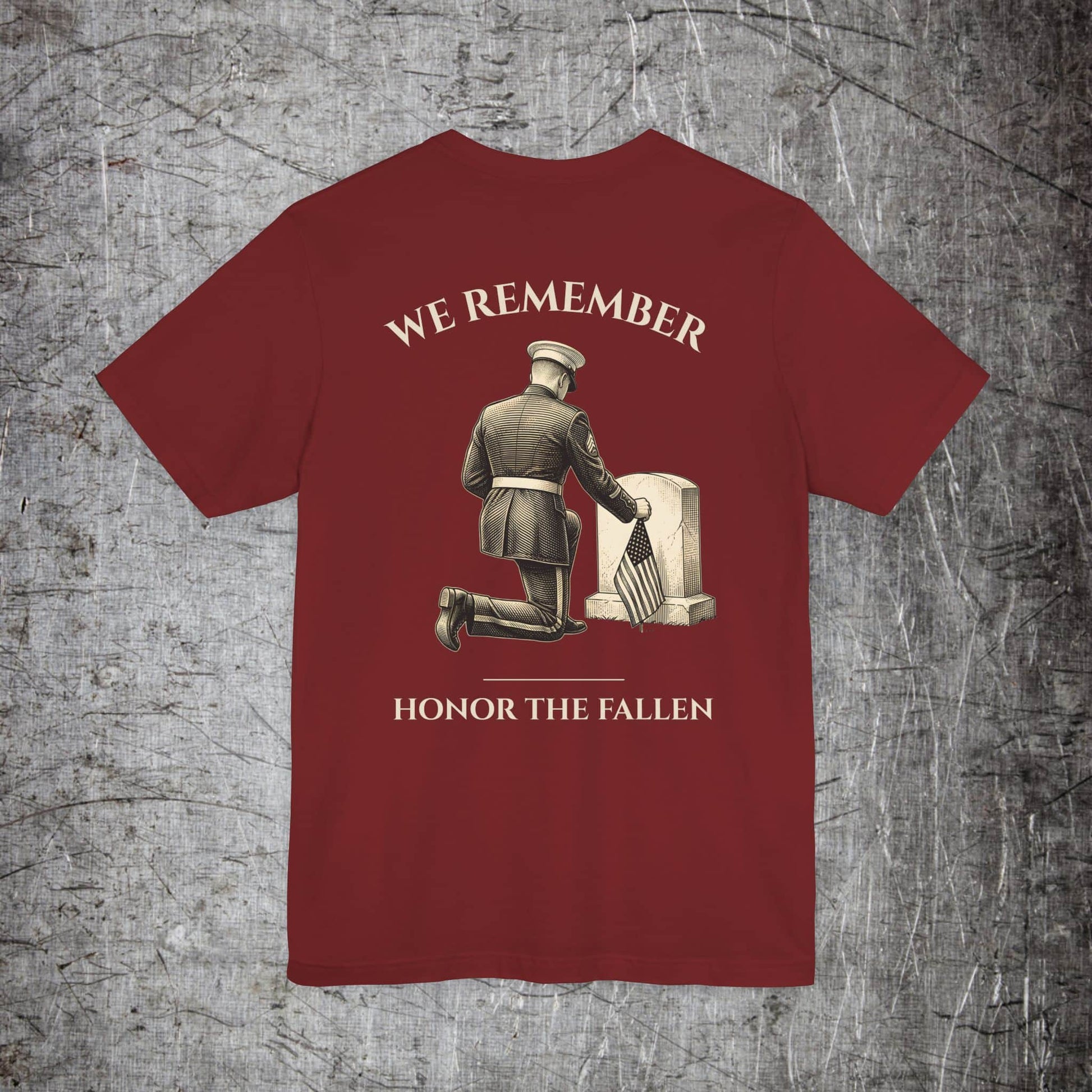 Printify T-Shirt Cardinal / S We Remember Memorial T‑Shirt