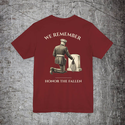 Printify T-Shirt Cardinal / S We Remember Memorial T‑Shirt