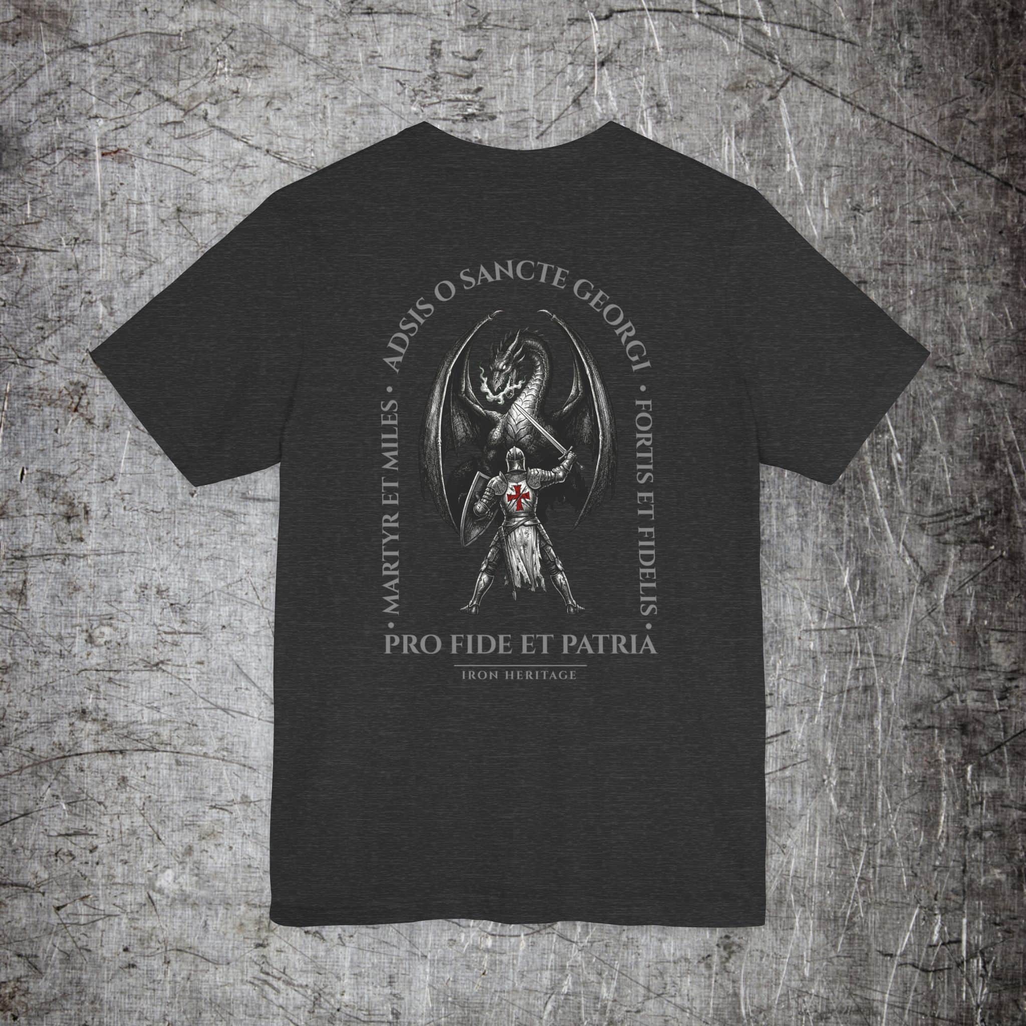 Printify T-Shirt Dark Grey Heather / S Saint George T‑Shirt