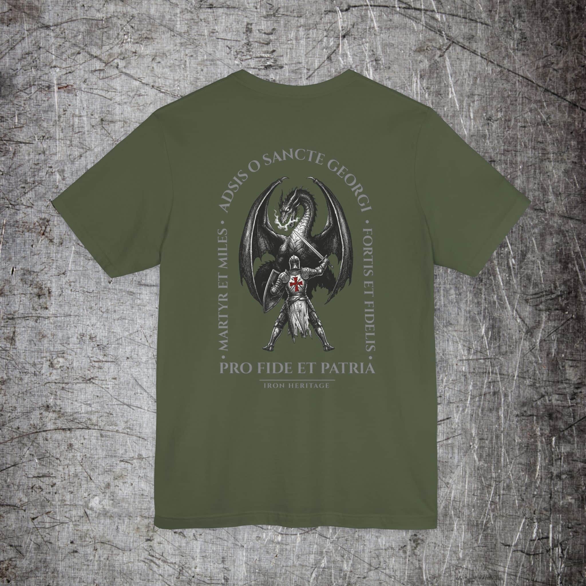 Printify T-Shirt Military Green / S Saint George T‑Shirt