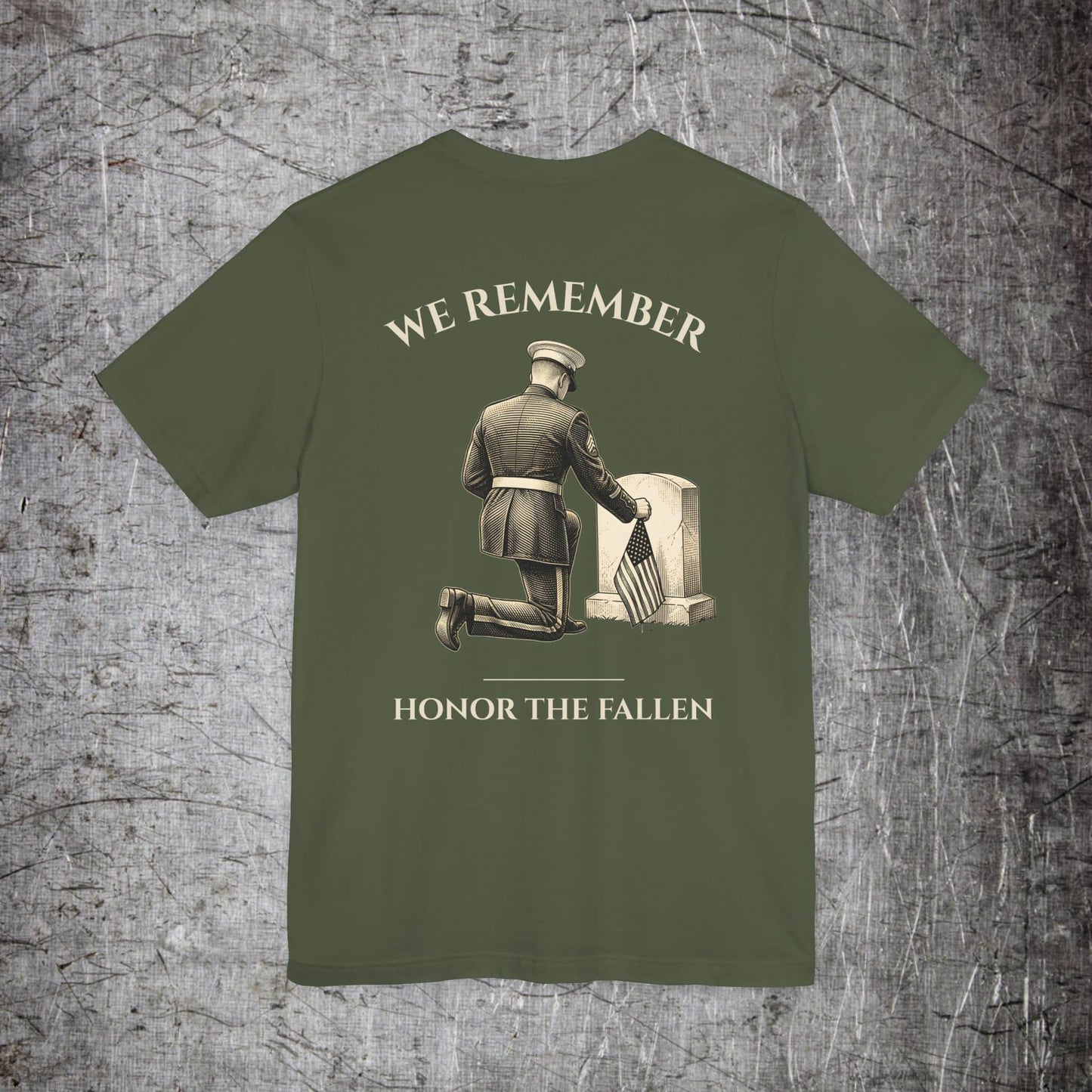 Printify T-Shirt Military Green / S We Remember Memorial T‑Shirt