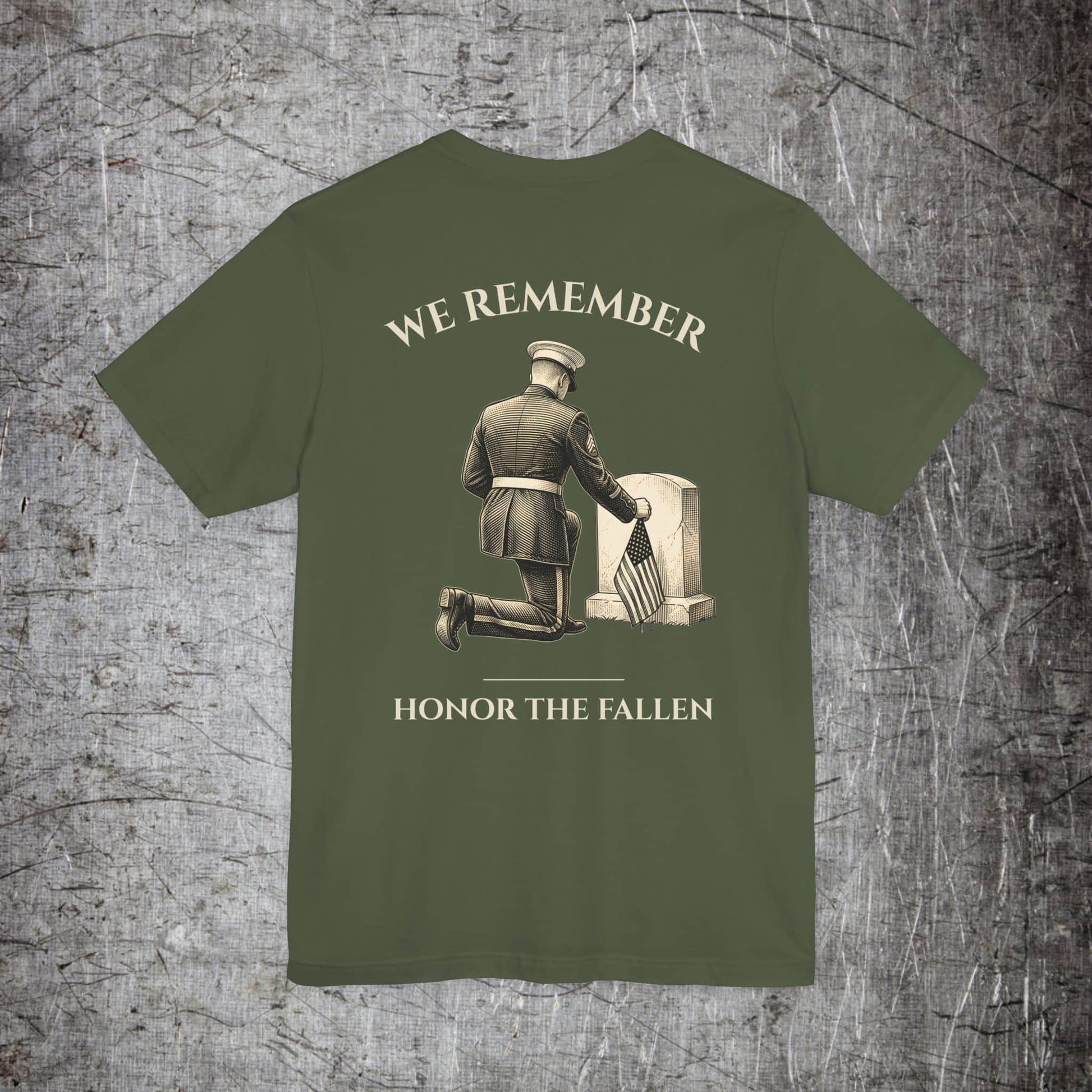 Printify T-Shirt Military Green / S We Remember Memorial T‑Shirt